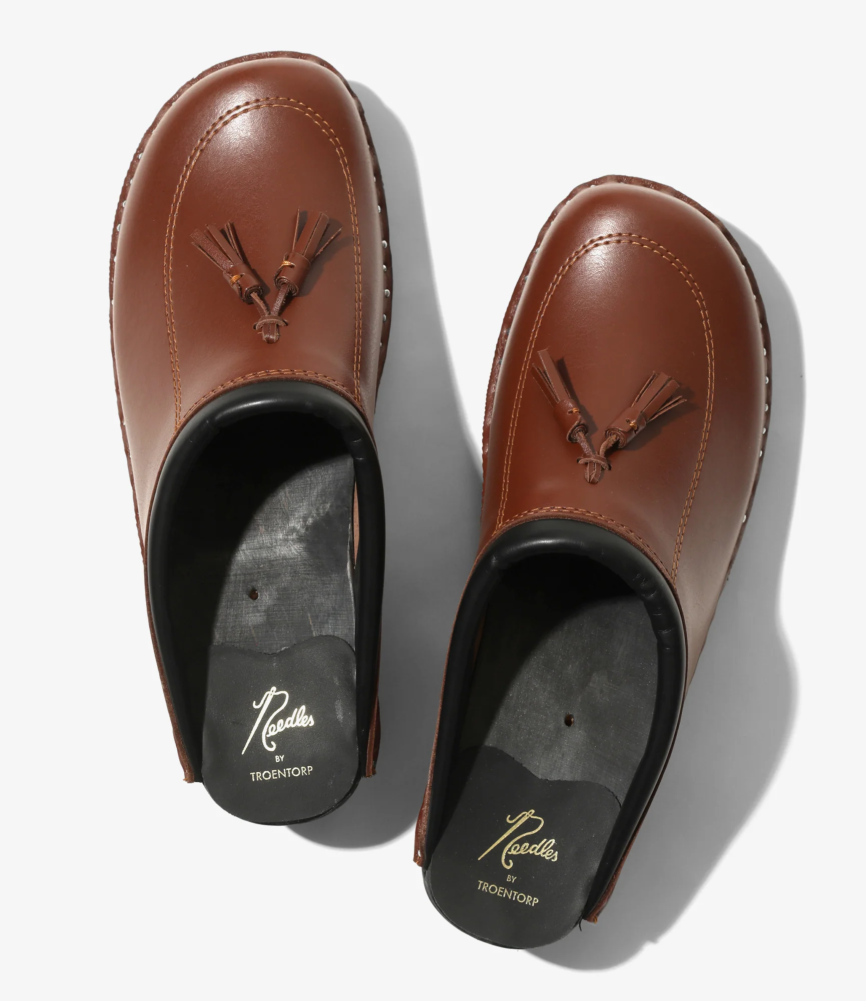 Twin Tassel Clog – Brown Leather - Image 4