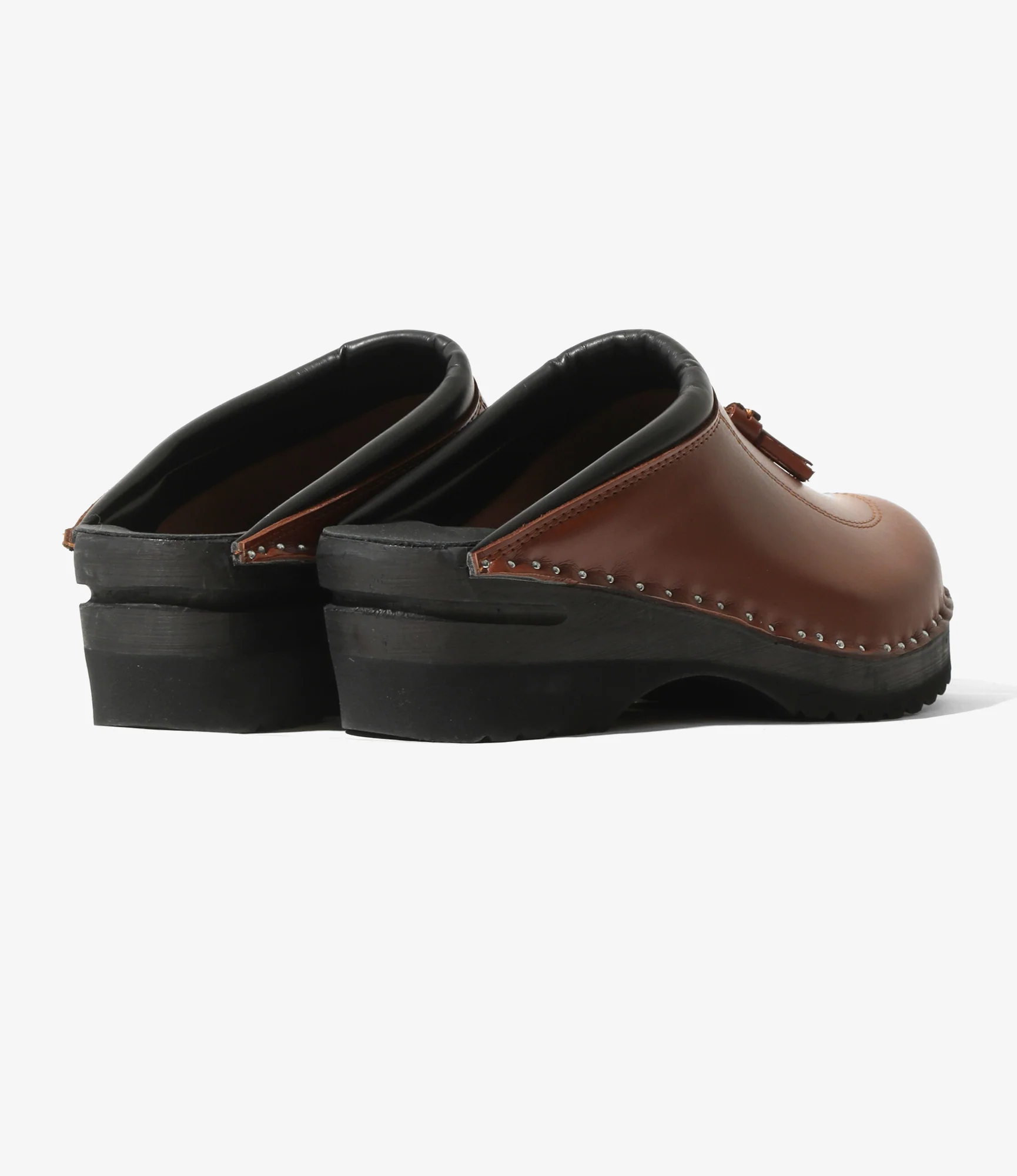 Twin Tassel Clog – Brown Leather - Image 6