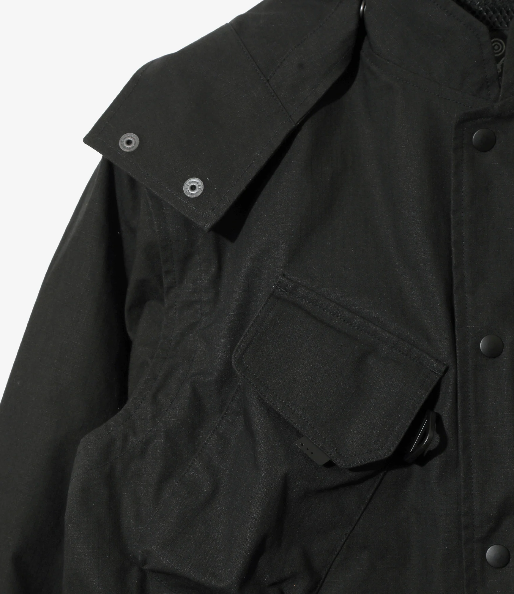Tenkara Trout Parka – Black Ripstop - Image 2