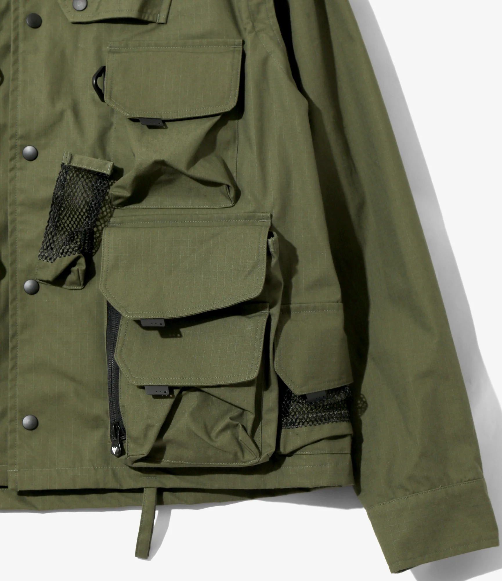 Tenkara Trout Parka – Olive Ripstop - Image 3