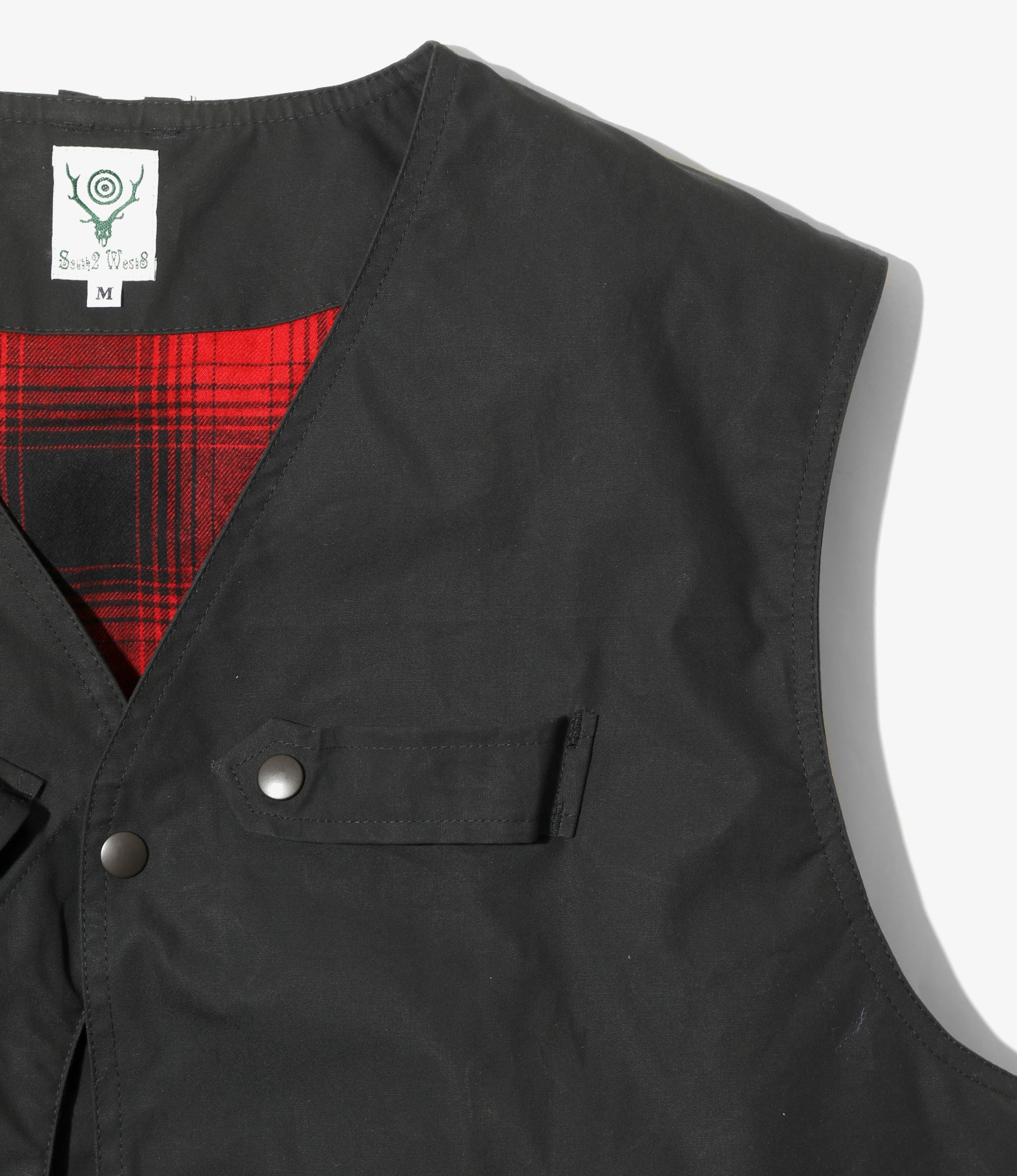 Tenkara Vest – Black Waxed Cotton - Image 2