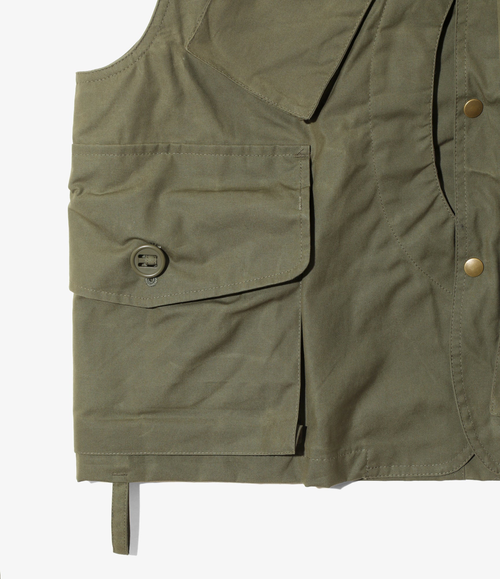 Tenkara Vest – Olive Waxed Cotton - Image 4