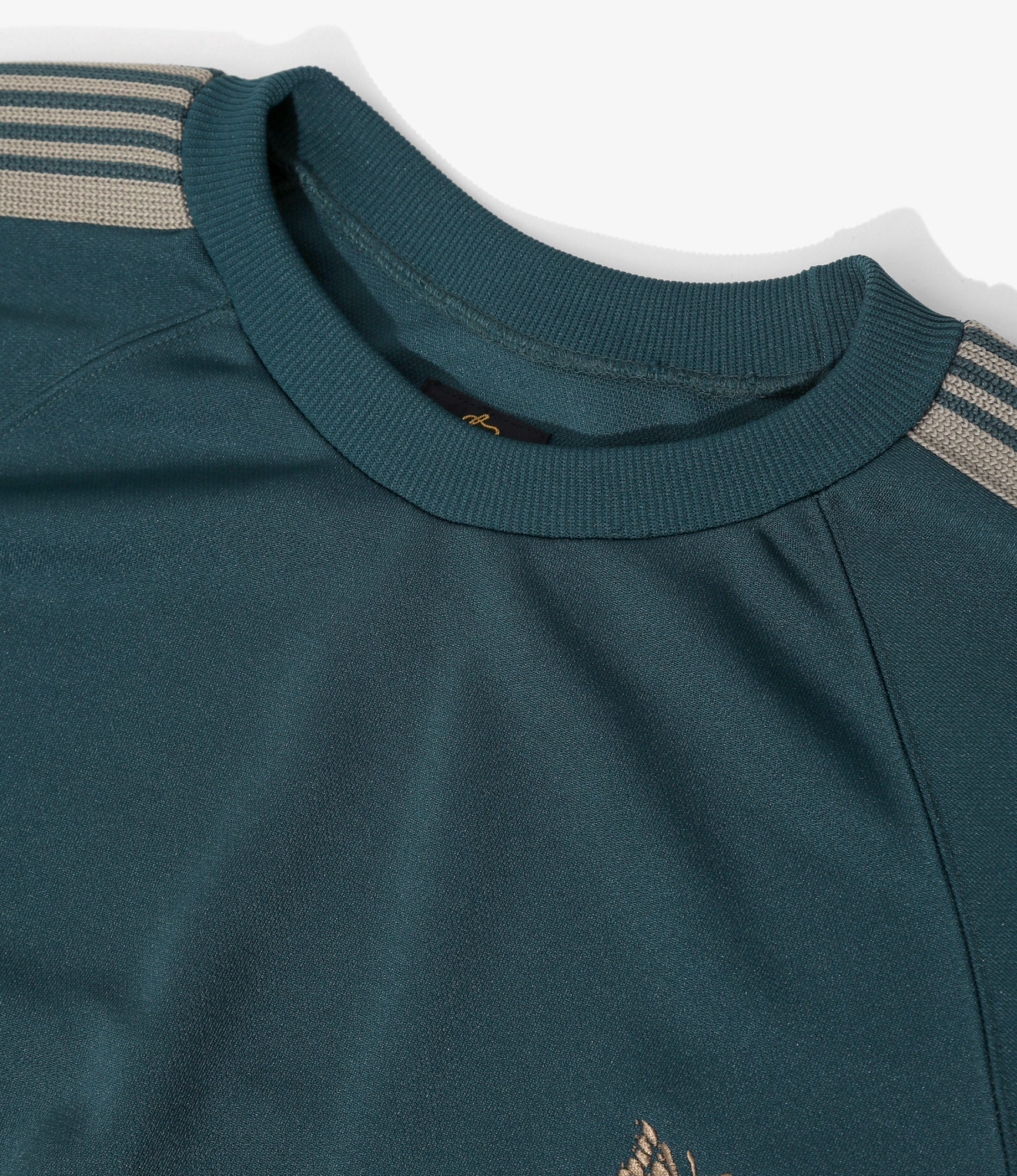 Track Crew Neck Shirt – Green Poly Smooth - Image 3