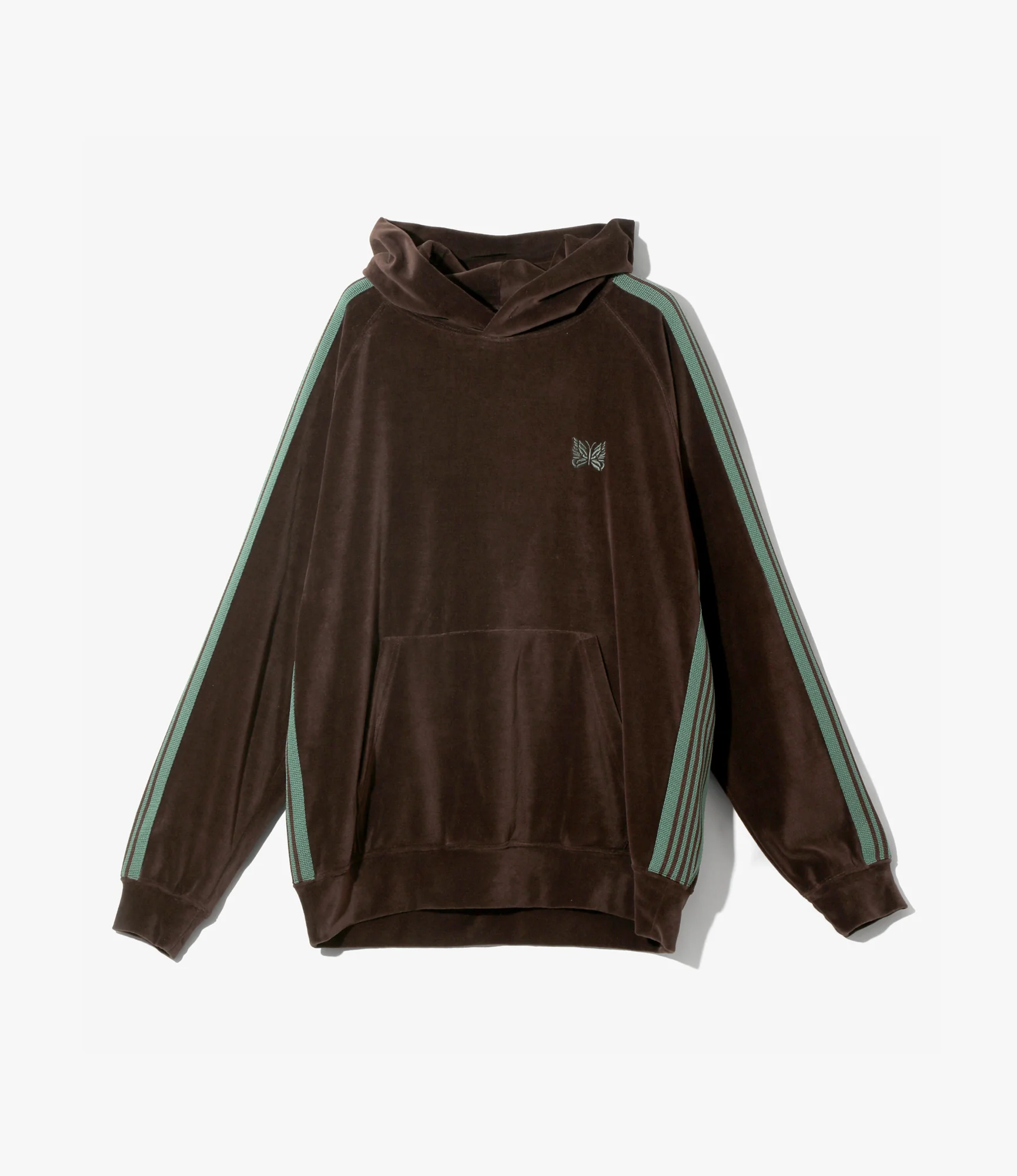 Track Hoodie – Brown Velour