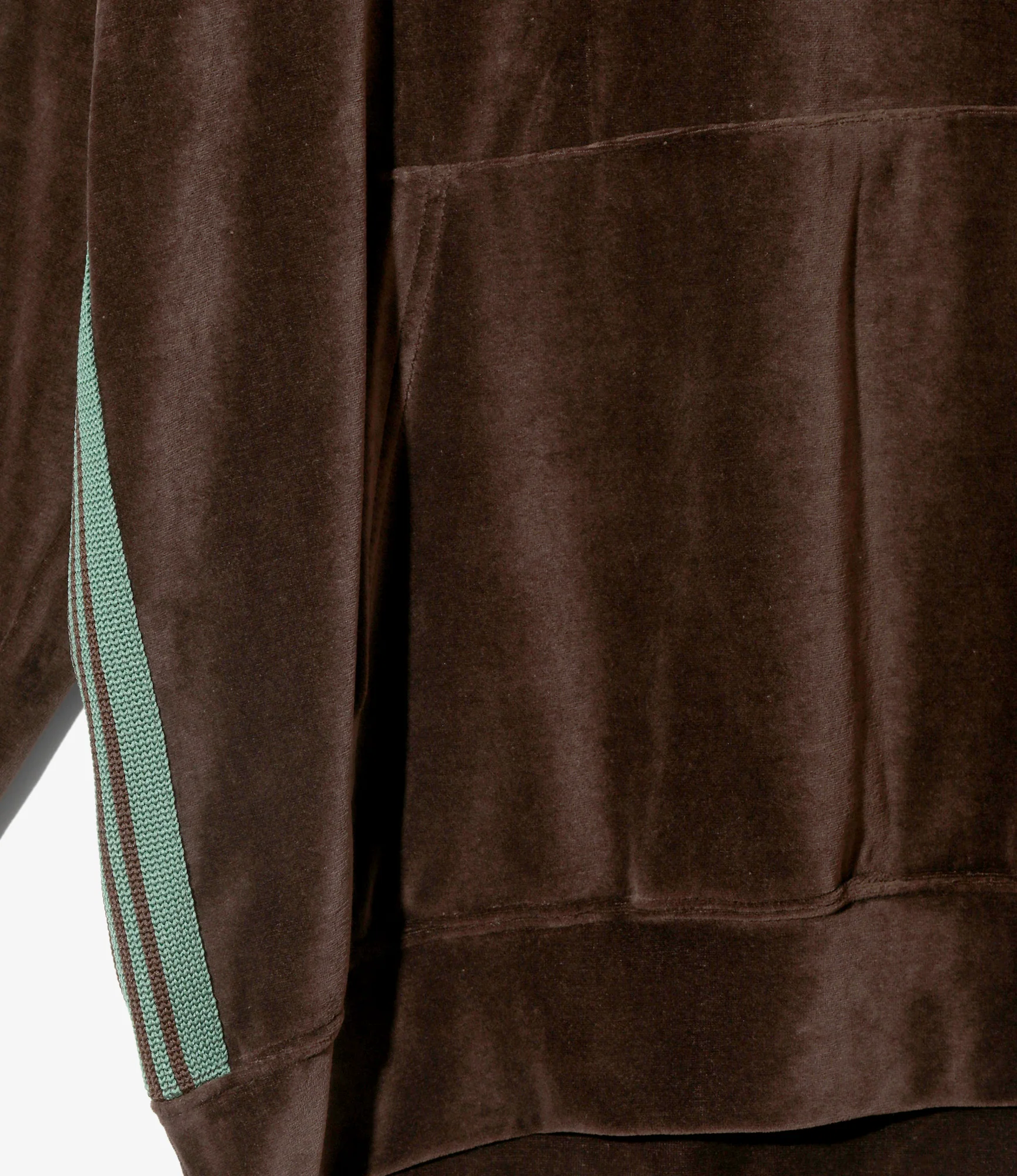 Track Hoodie – Brown Velour - Image 4