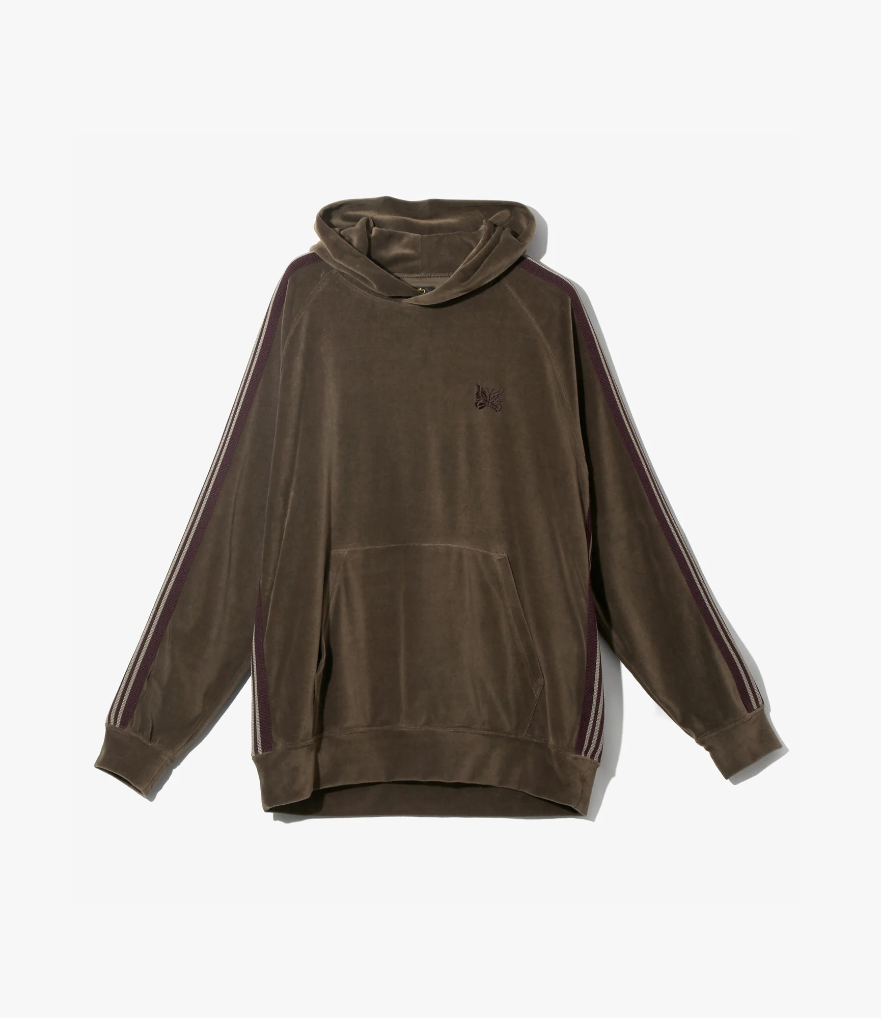 Track Hoodie – Taupe Velour