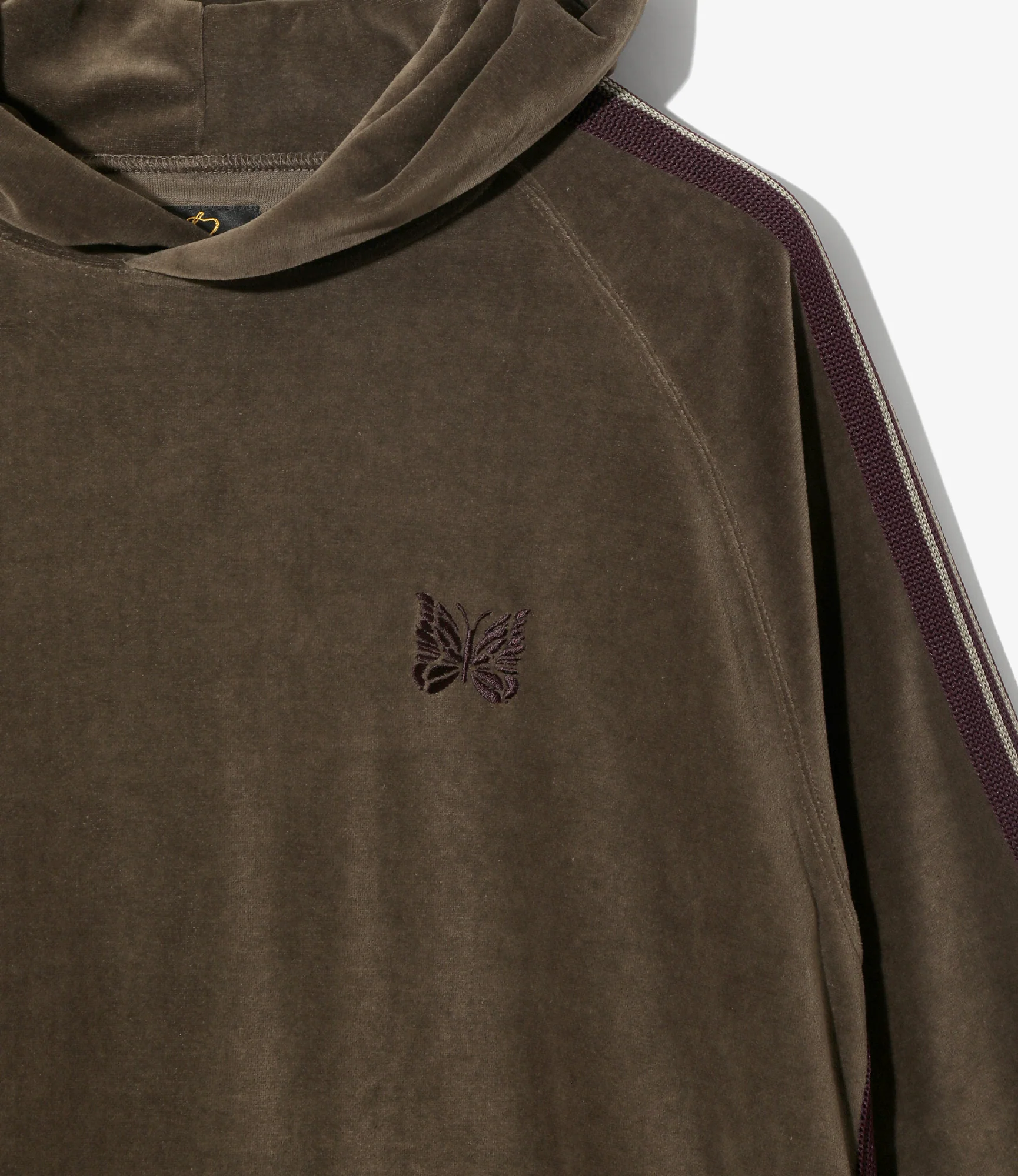 Track Hoodie – Taupe Velour - Image 3