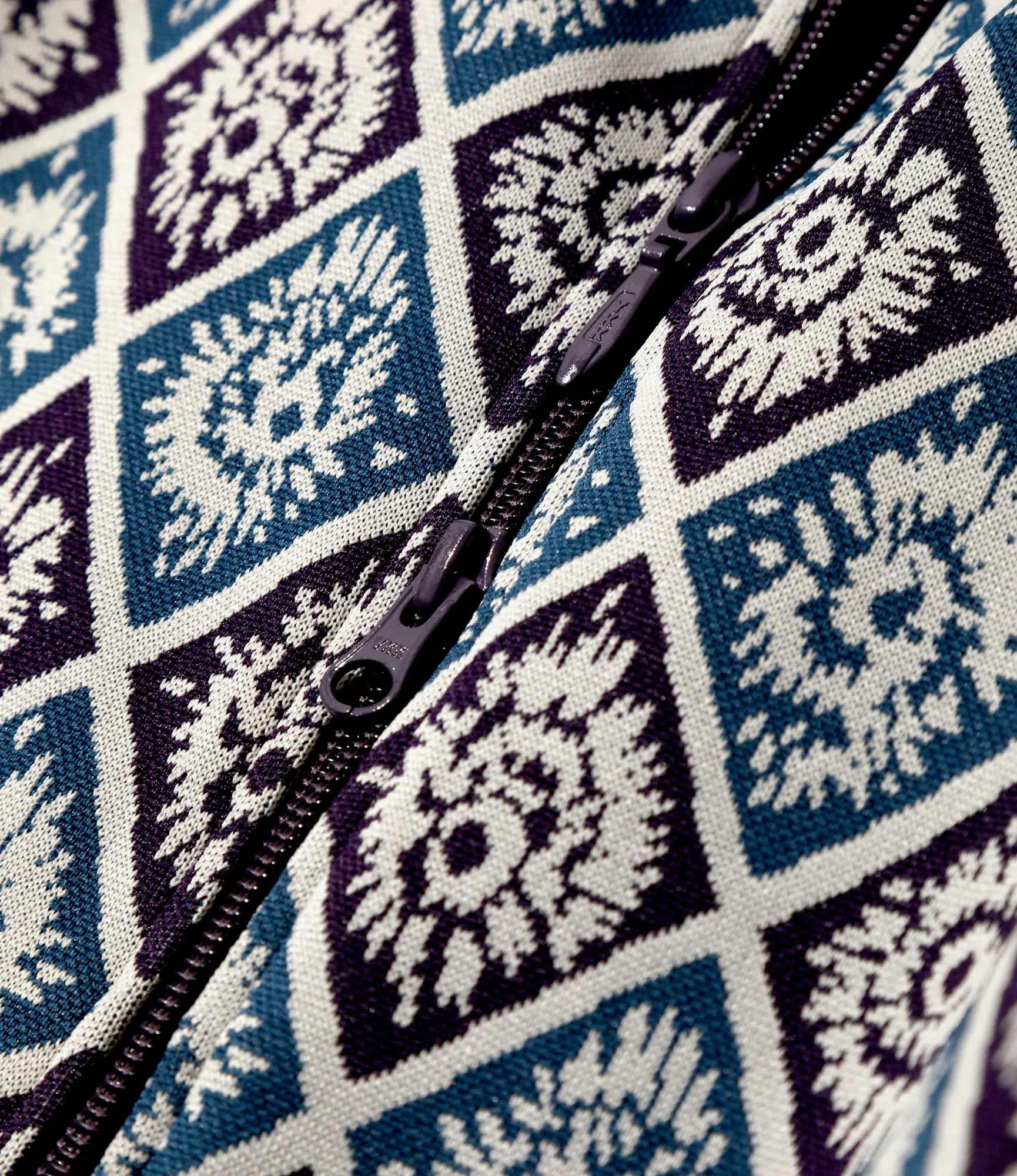 Track Jacket – Blue/Purple Jacquard - Image 5