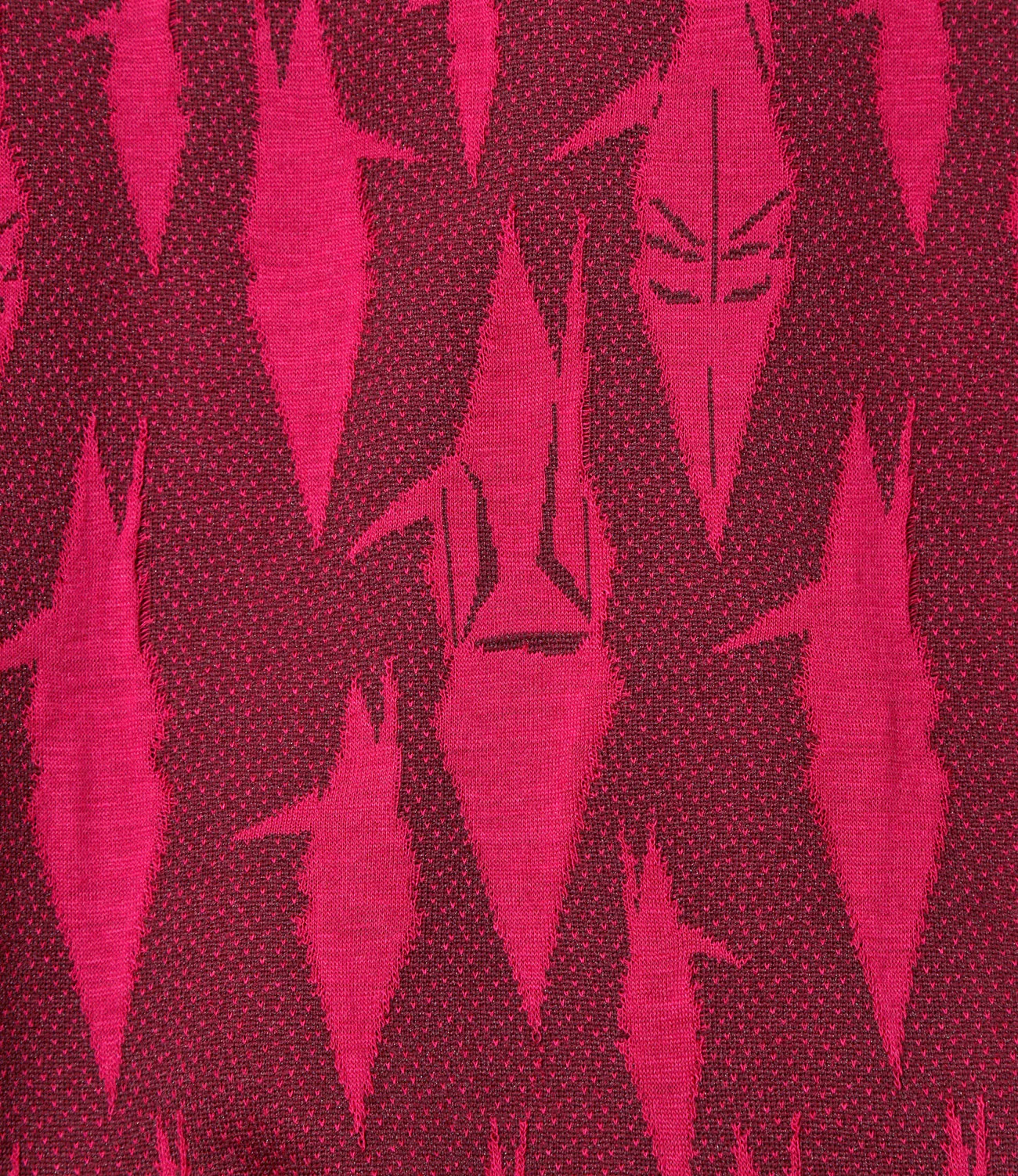 Rib Collar Track Jacket – Bordeaux Origami Crane - Image 6