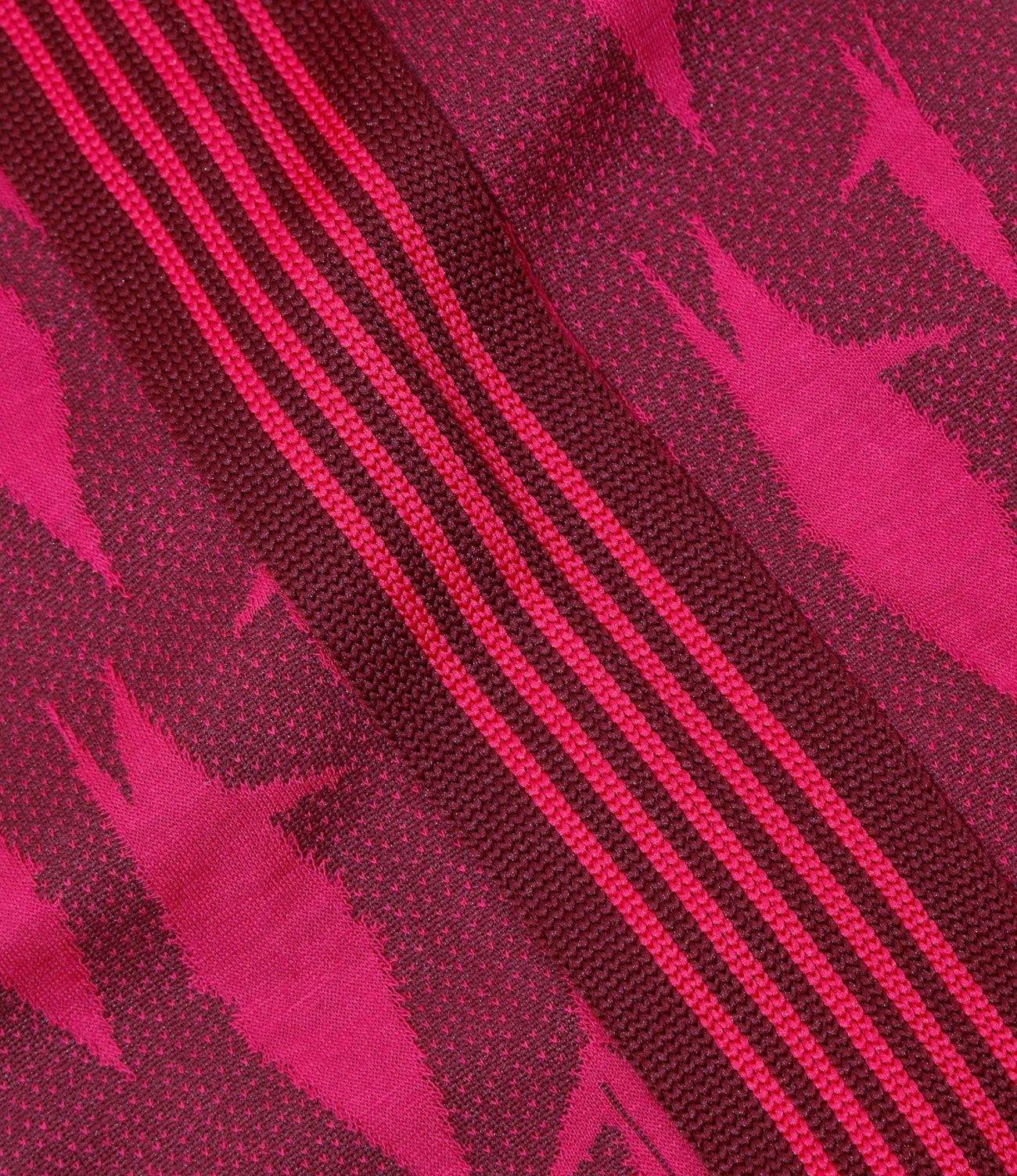 Rib Collar Track Jacket – Bordeaux Origami Crane - Image 7