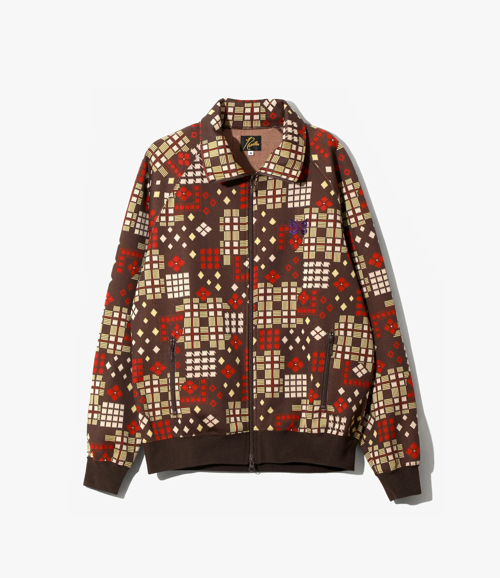 Track Jacket – Brown Jacquard