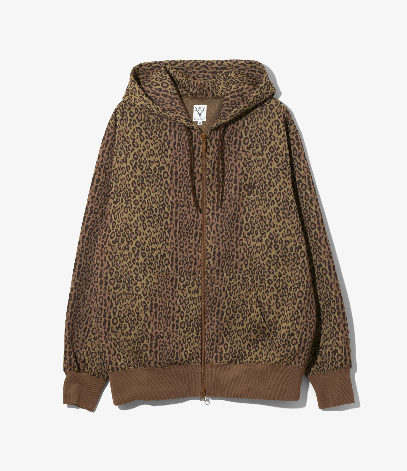 Trainer Hoodie – Brown Leopard Jacquard