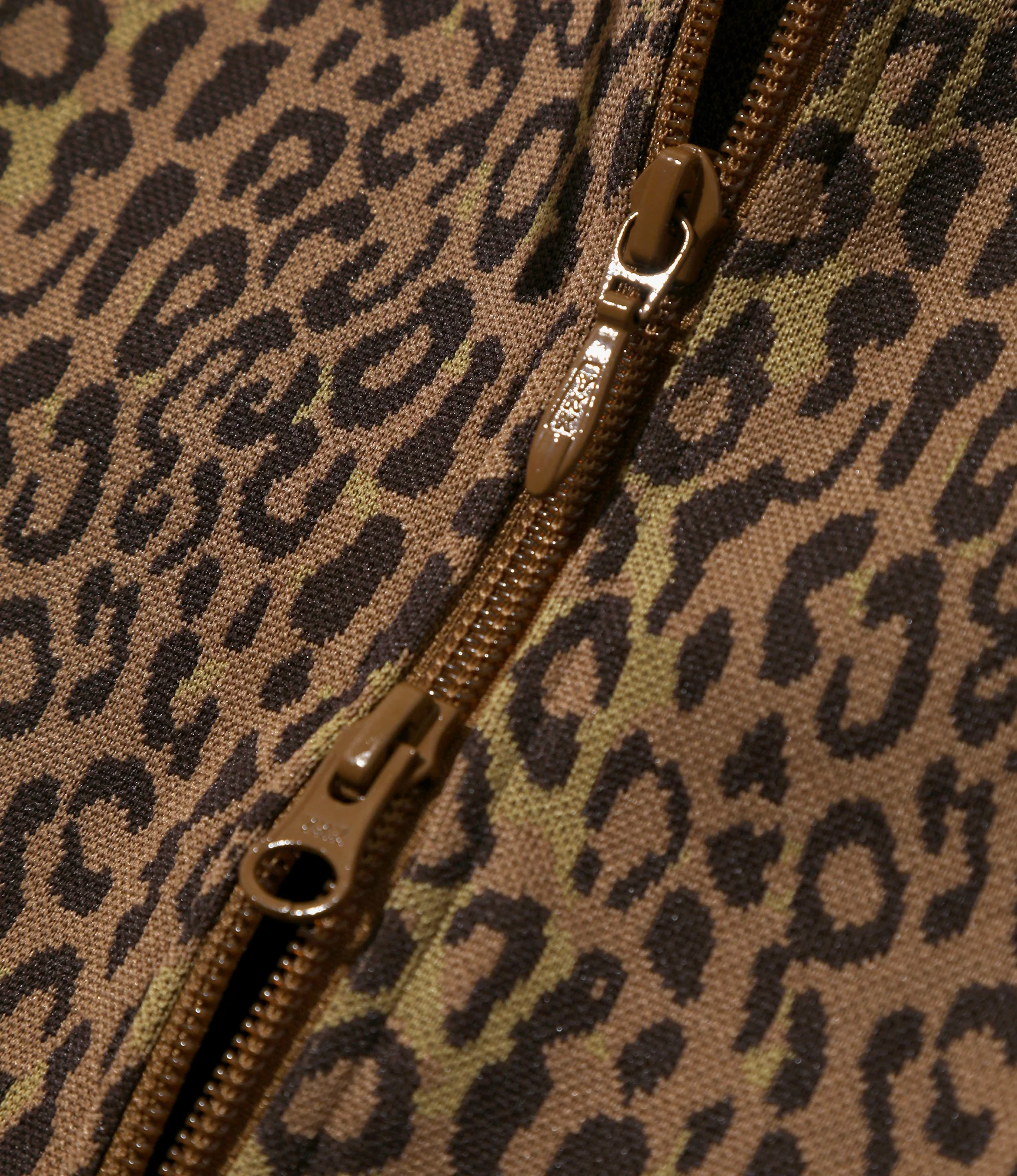 Trainer Hoodie – Brown Leopard Jacquard - Image 3