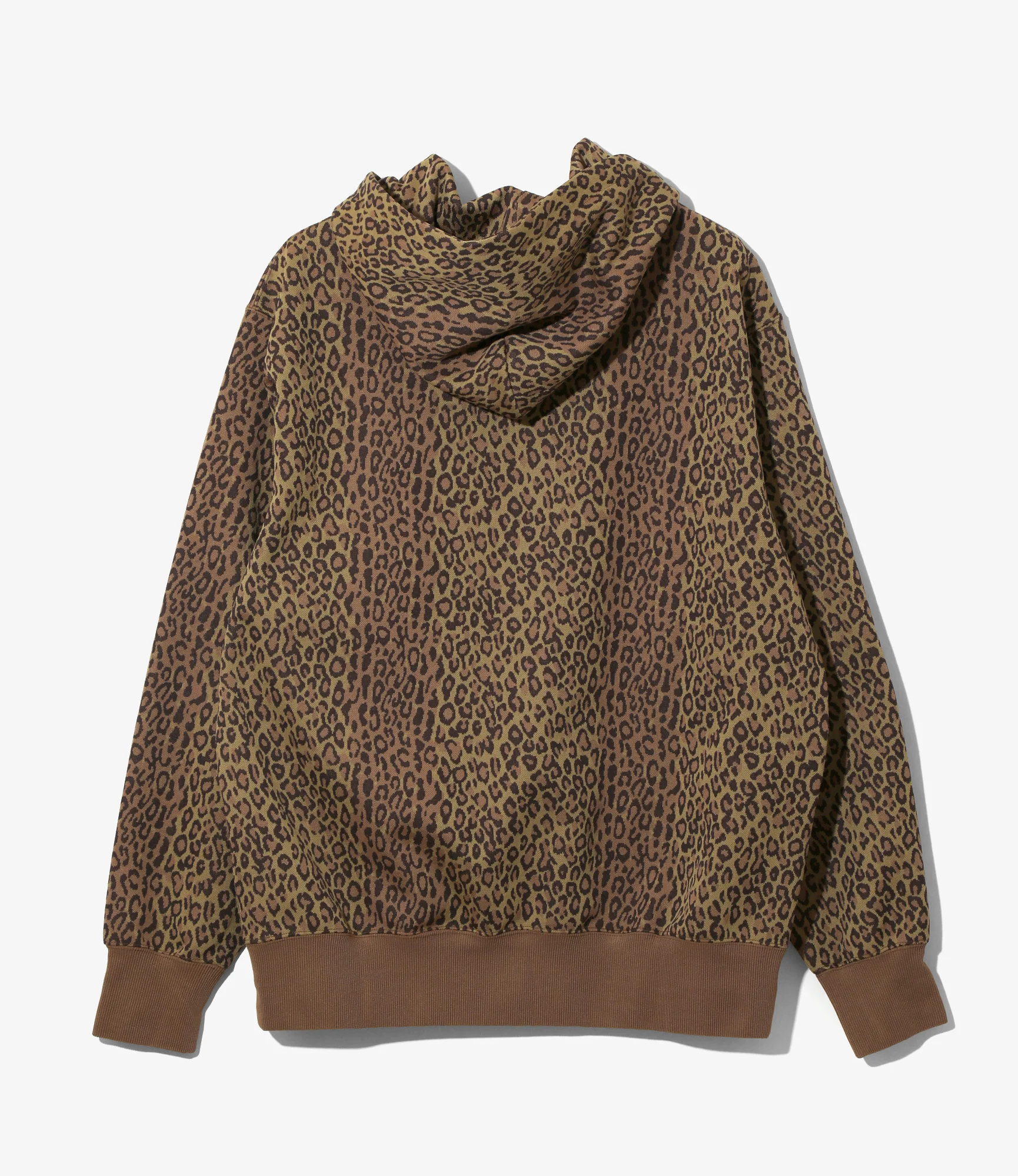 Trainer Hoodie – Brown Leopard Jacquard - Image 4