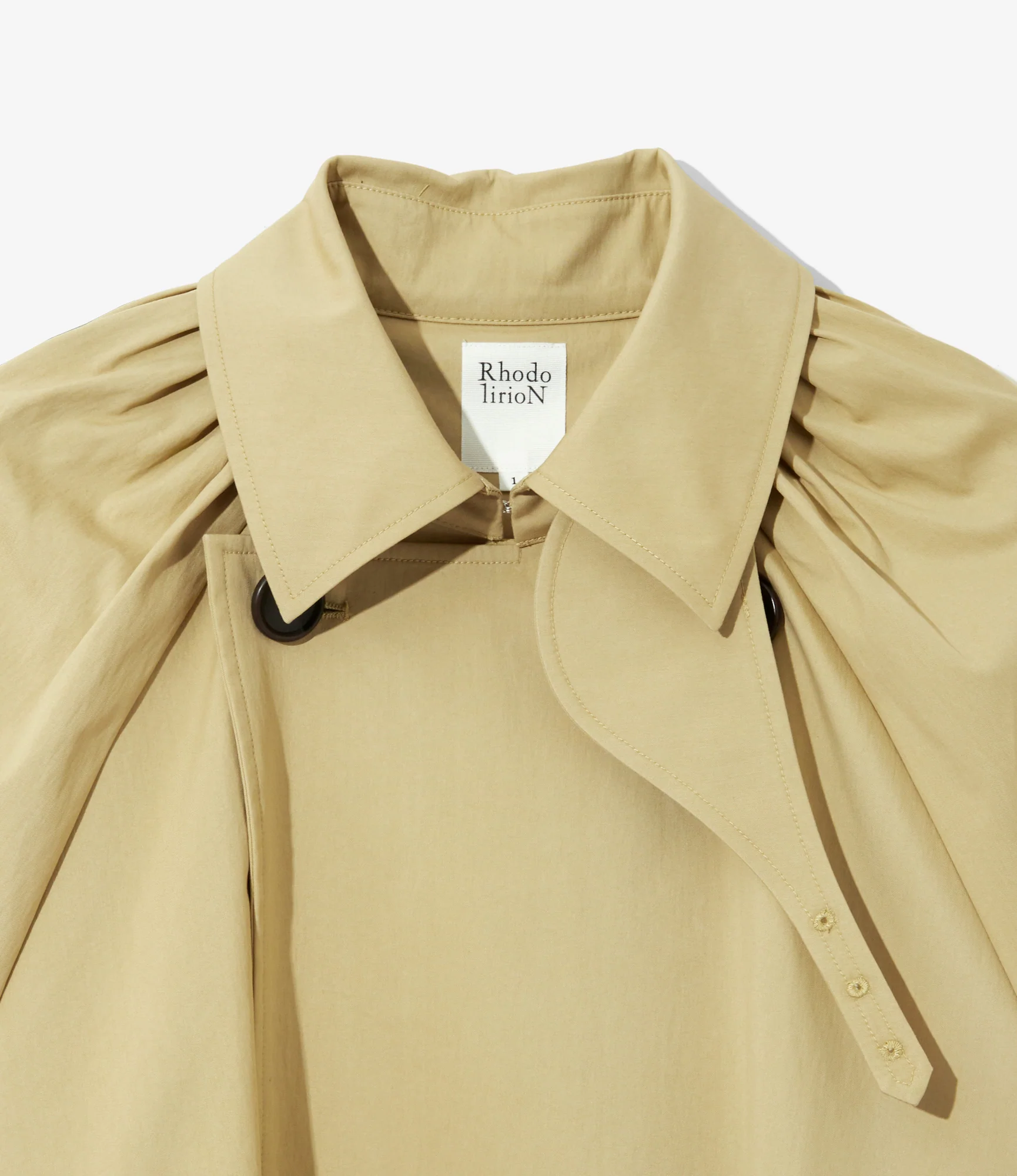 Trench Coat – Khaki Oxford Cloth - Image 3