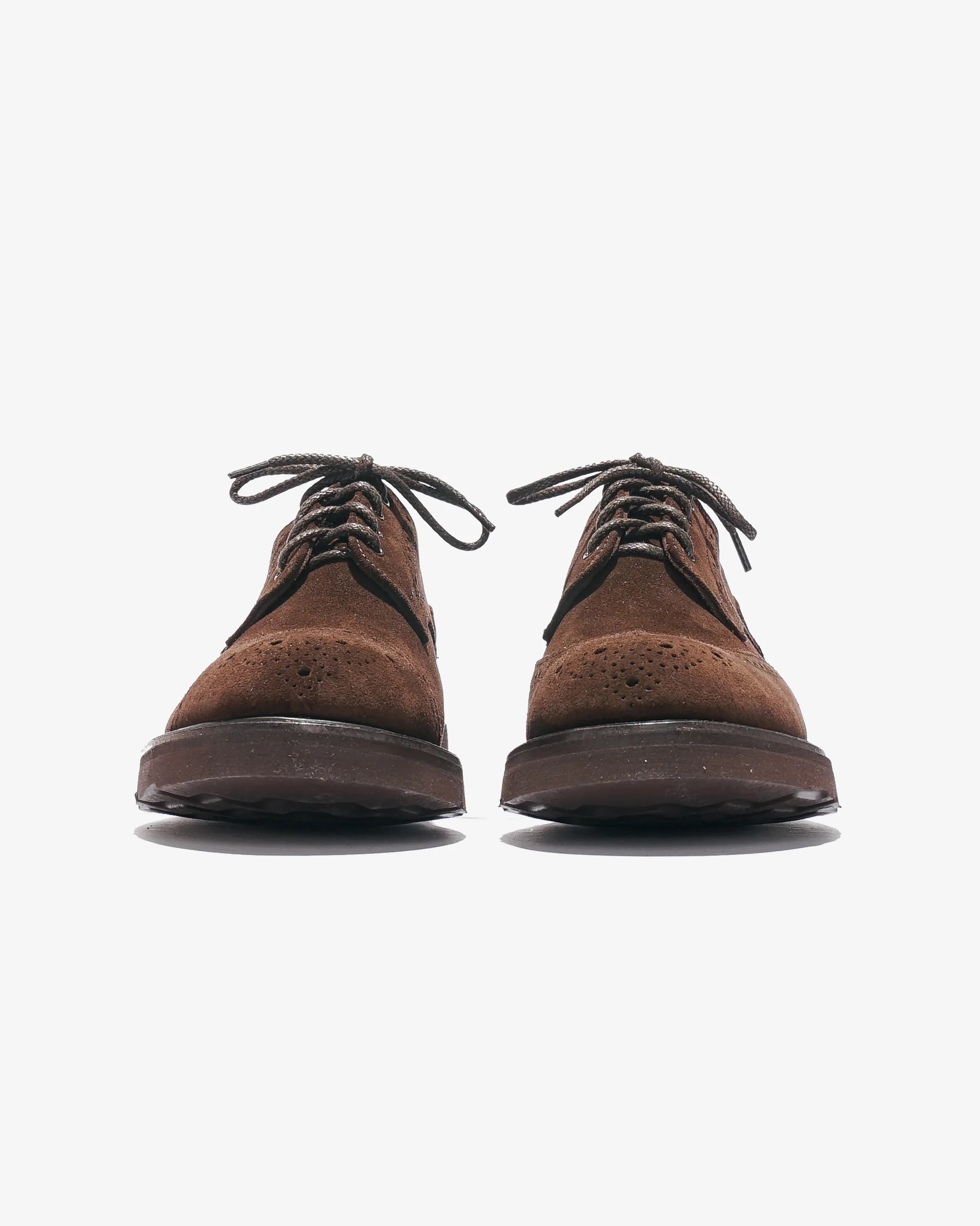 Asymmetric Gibson Brogue – Brown Suede - Image 4