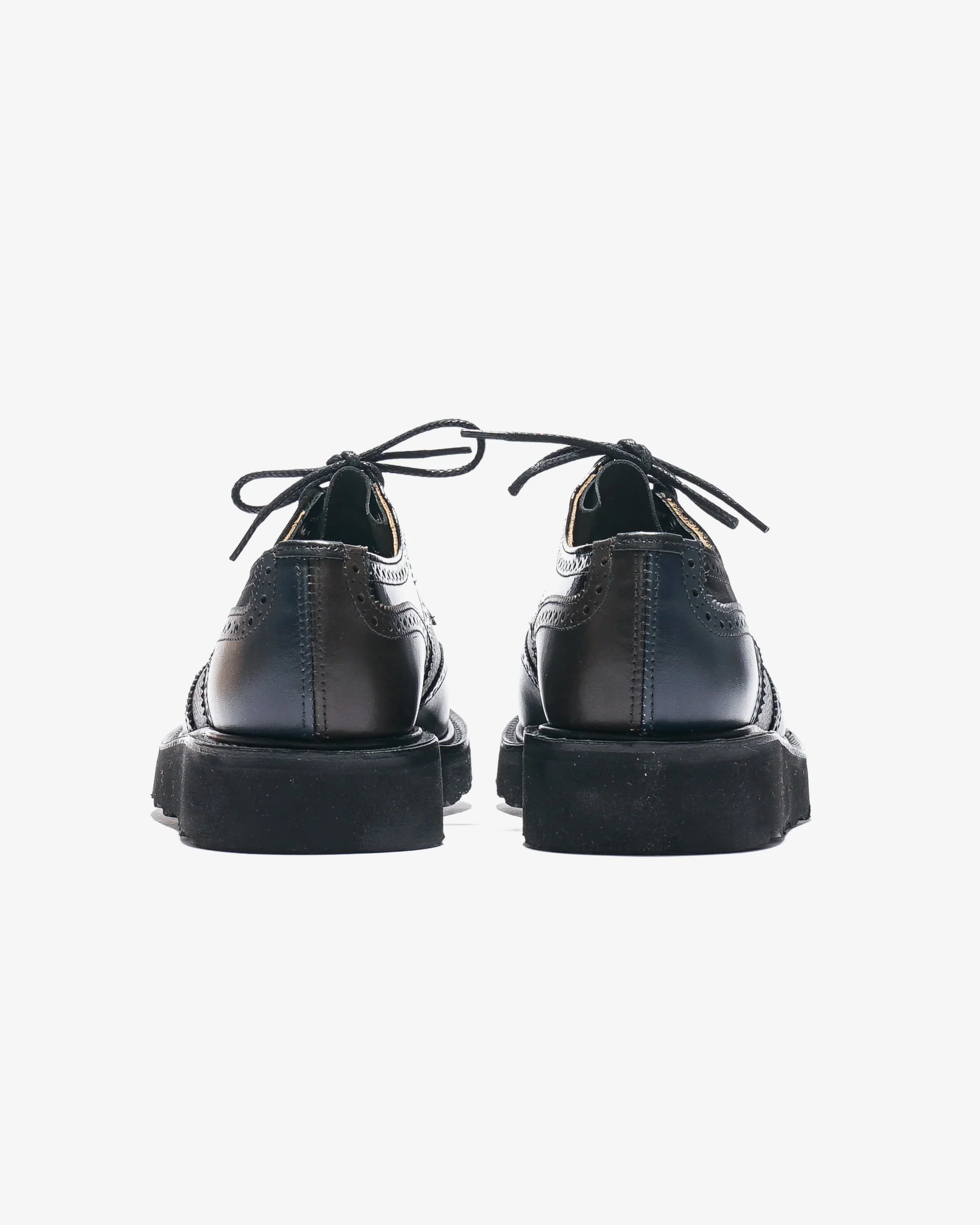 Multi-Tone Derby – Black Leather - Image 6