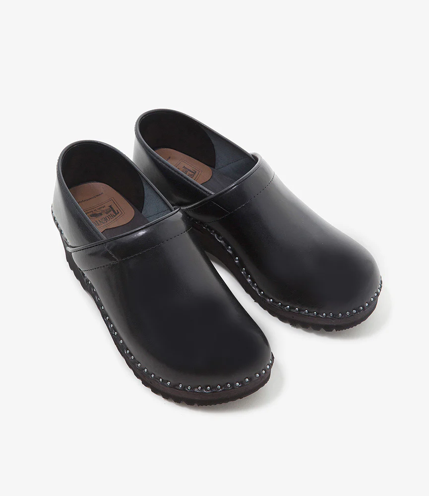 Closed Back 'Van Gogh' Clog – Black Leather - Image 2