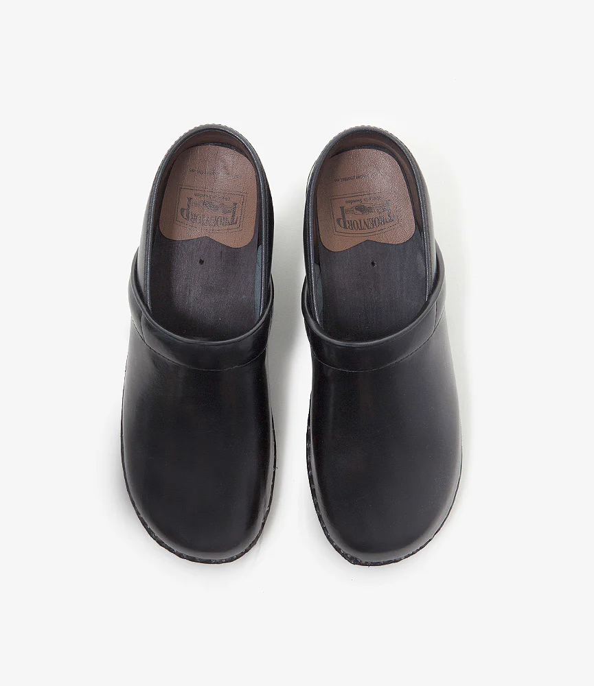 Closed Back 'Van Gogh' Clog – Black Leather - Image 3