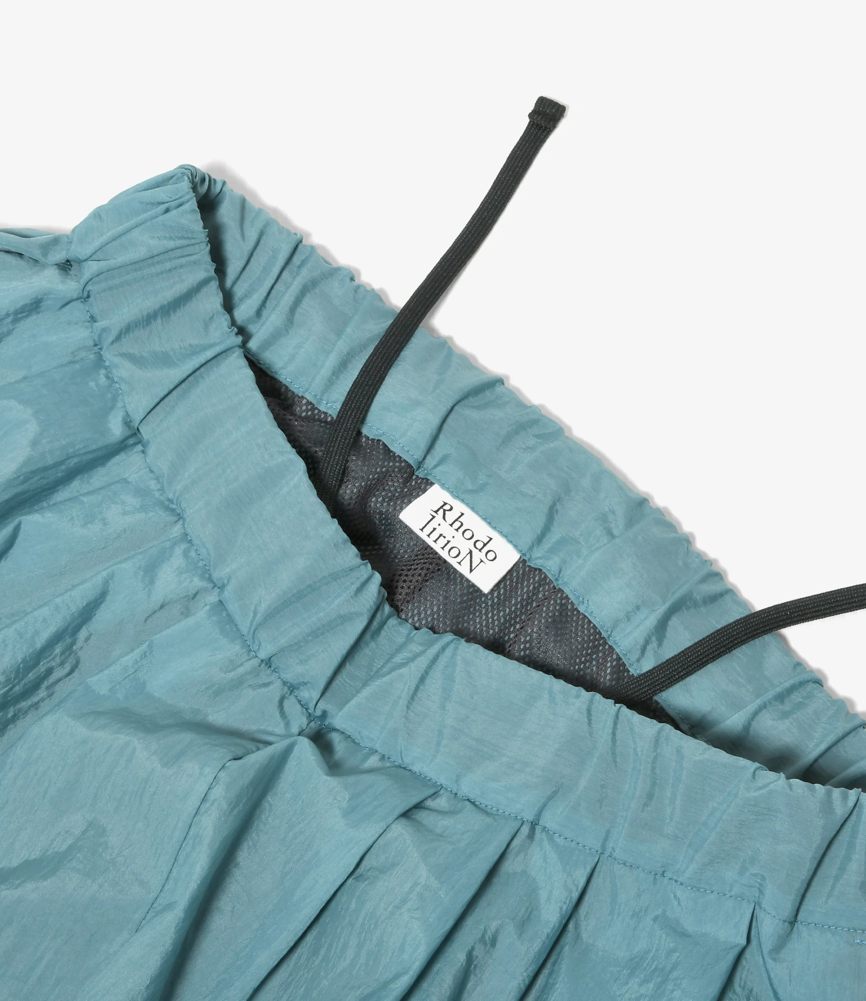 Tucked Wide Track Pant – Charcoal Nylon - Image 2