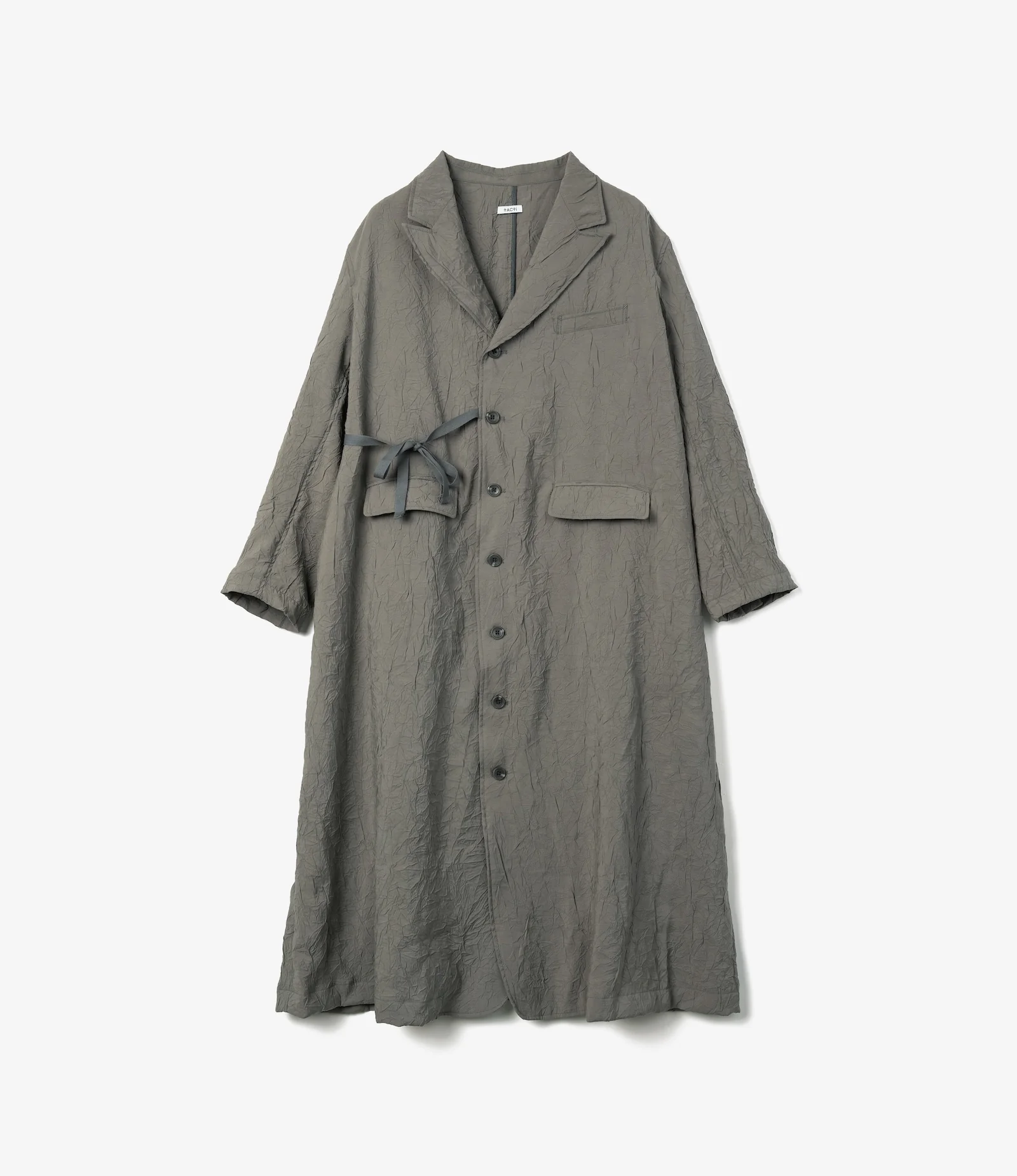 Tux Dress – Grey Crushed Modal