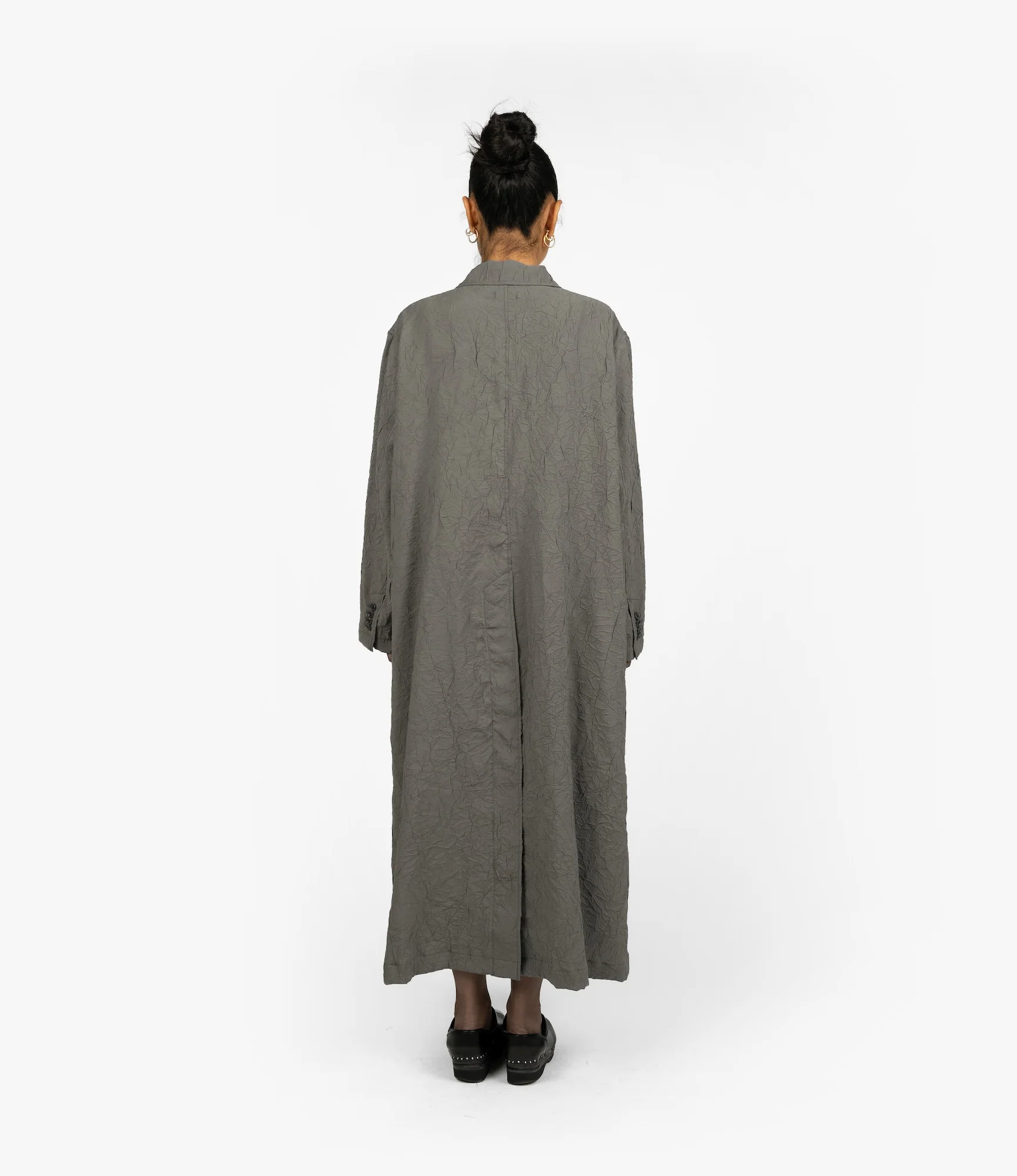 Tux Dress – Grey Crushed Modal - Image 6
