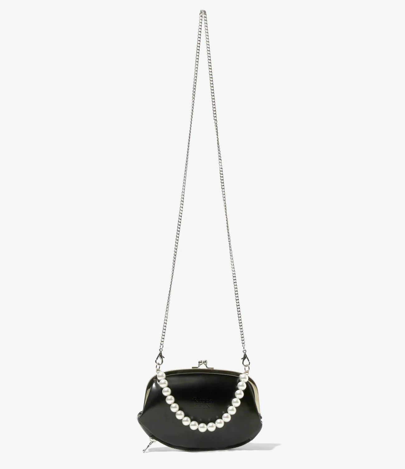 Two-Way Gamaguchi Bag – Black - Image 2