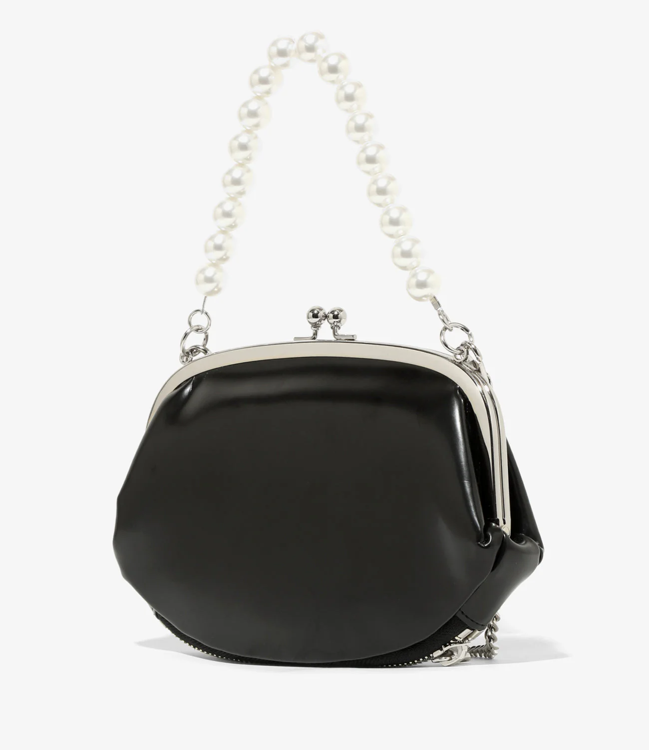 Two-Way Gamaguchi Bag – Black - Image 7