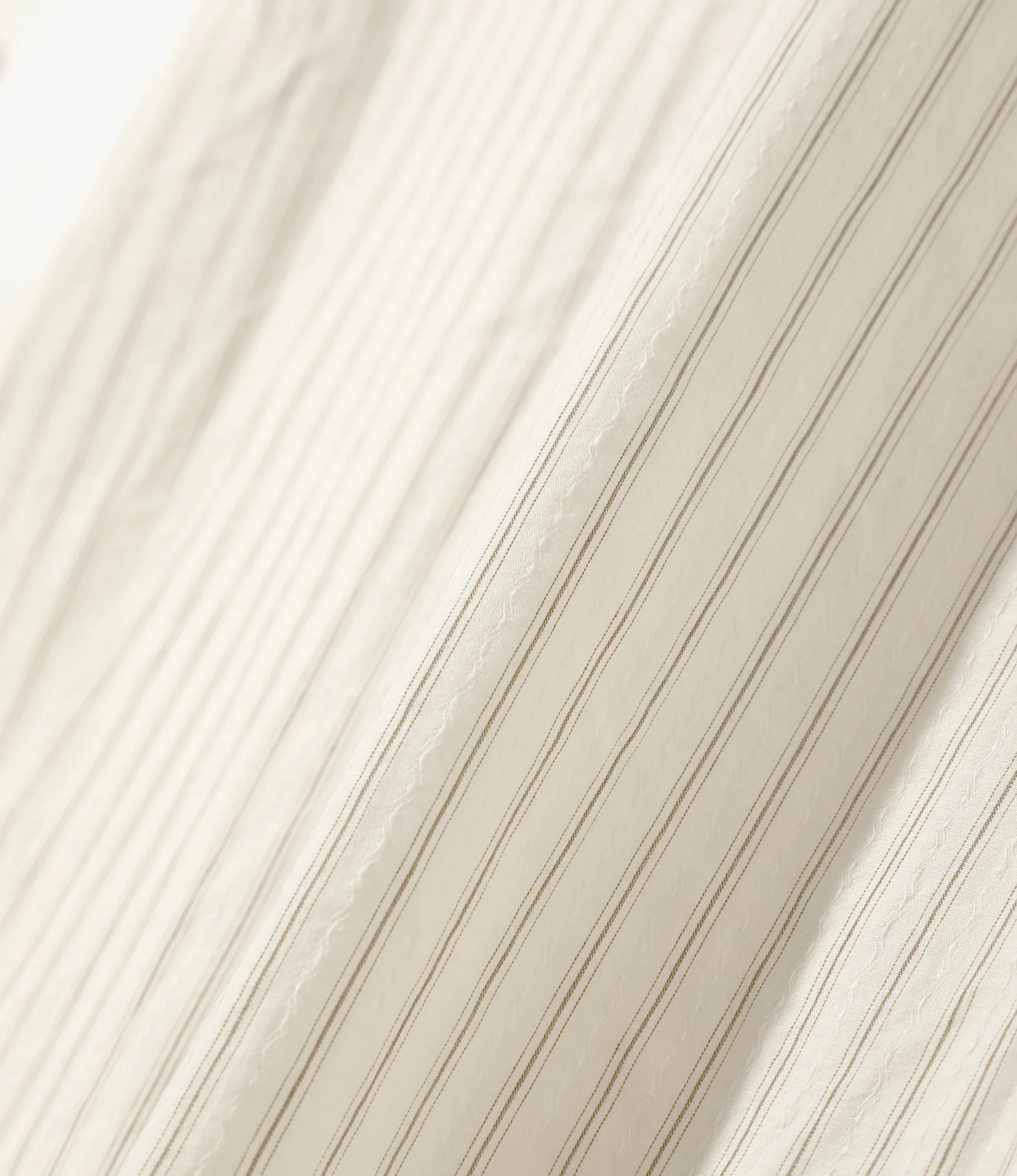 Uncon Shirt – White/Brown Striped Dobby - Image 3