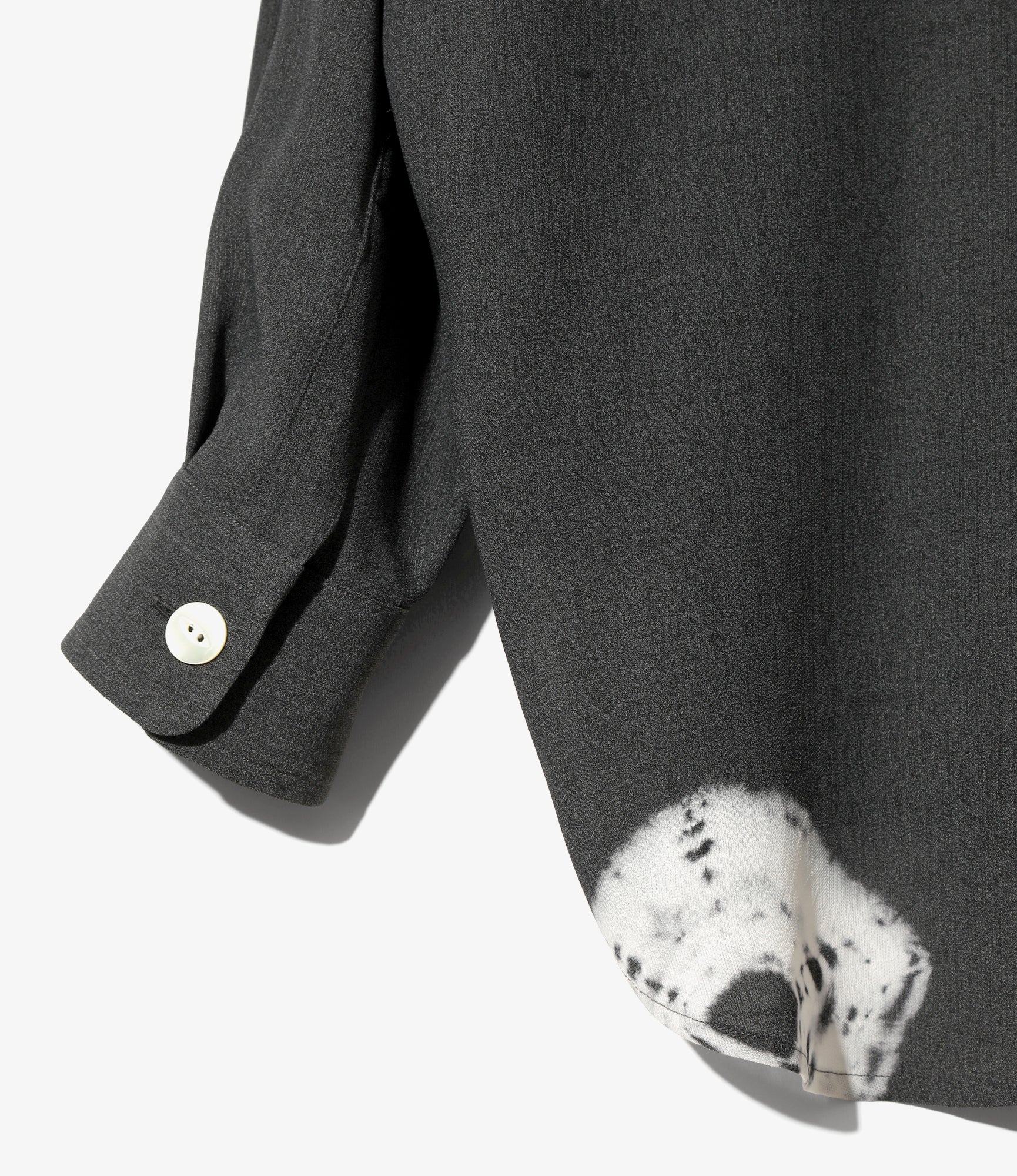 Uncon Shirt – Charcoal Tie Dye Crepe - Image 3