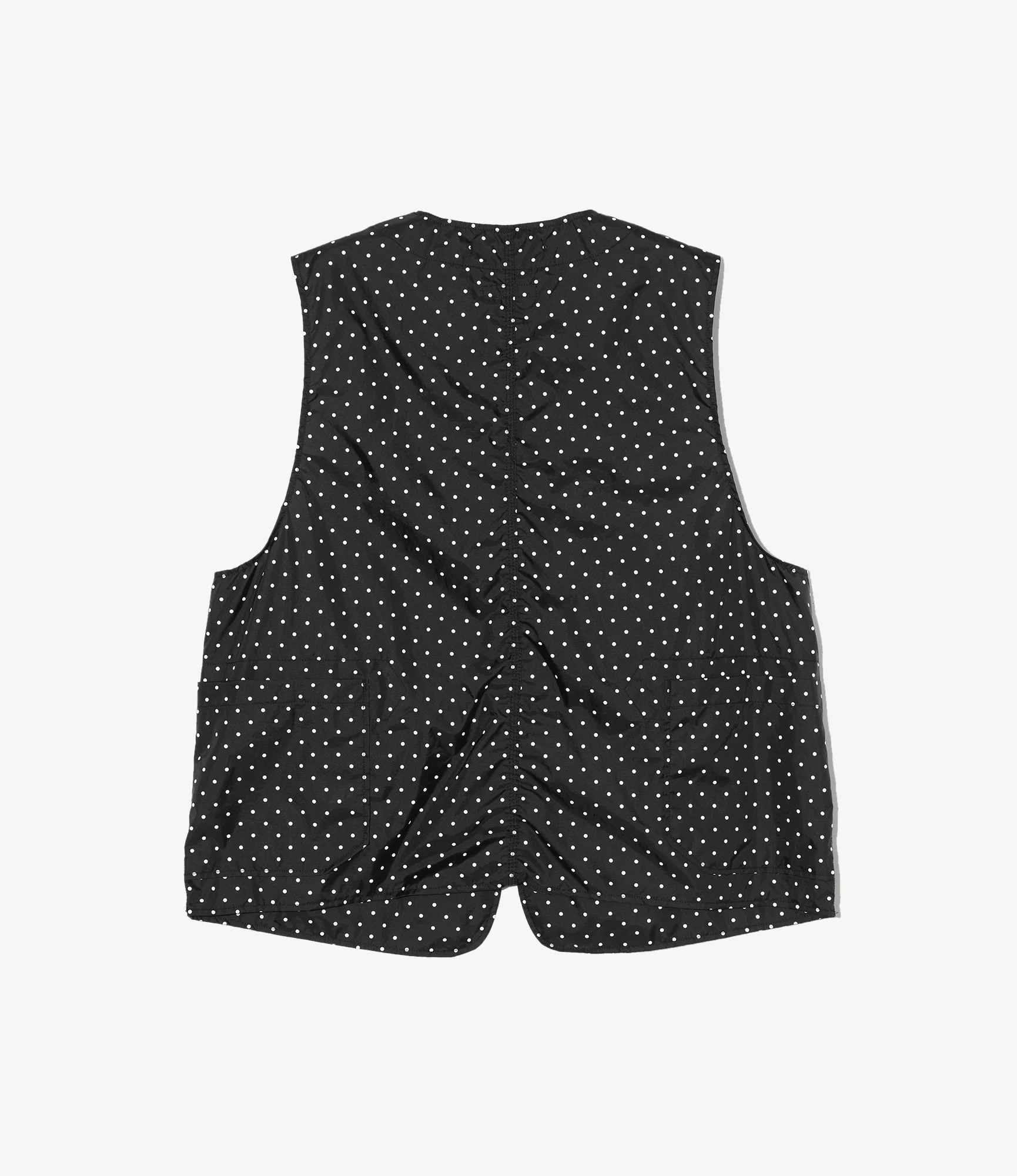 Upland Vest – Black Polka Dot Taffeta - Image 2