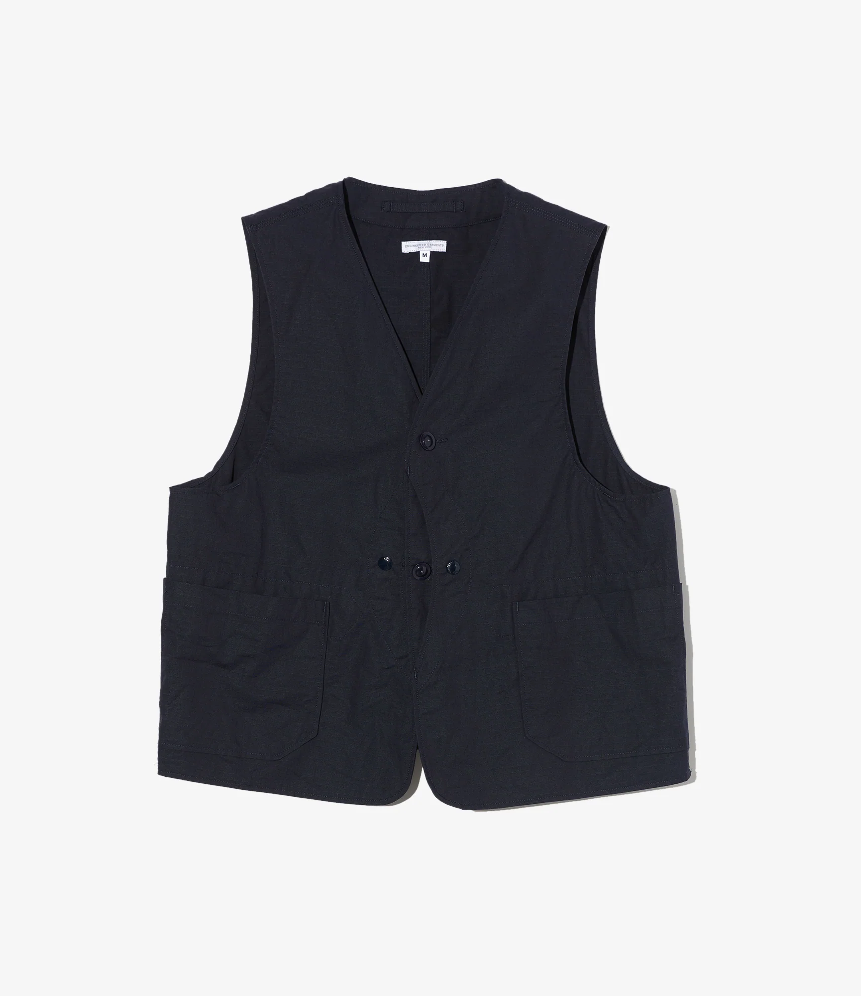 Upland Vest – Dark Navy Ripstop Cotton