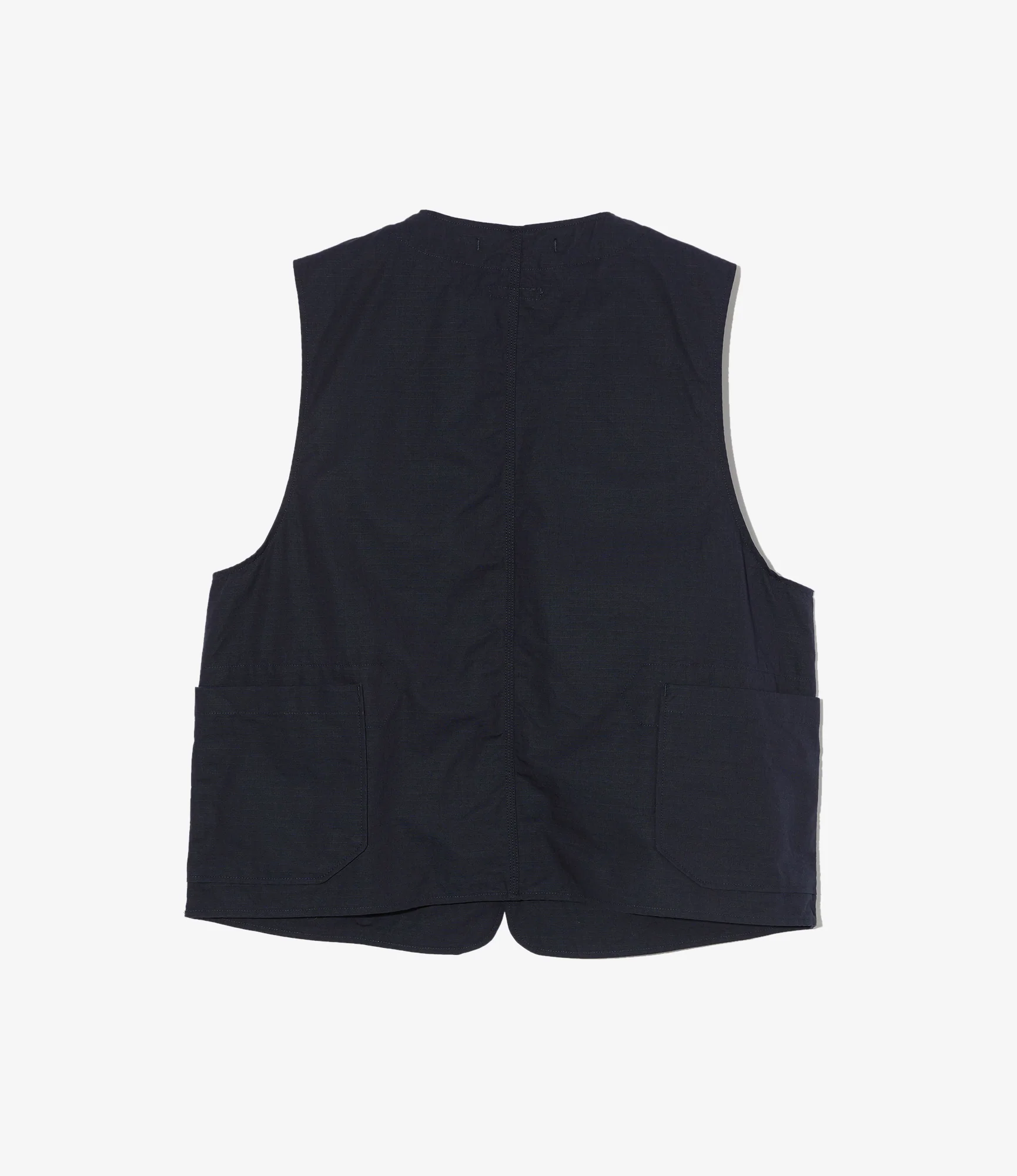 Upland Vest – Dark Navy Ripstop Cotton - Image 2