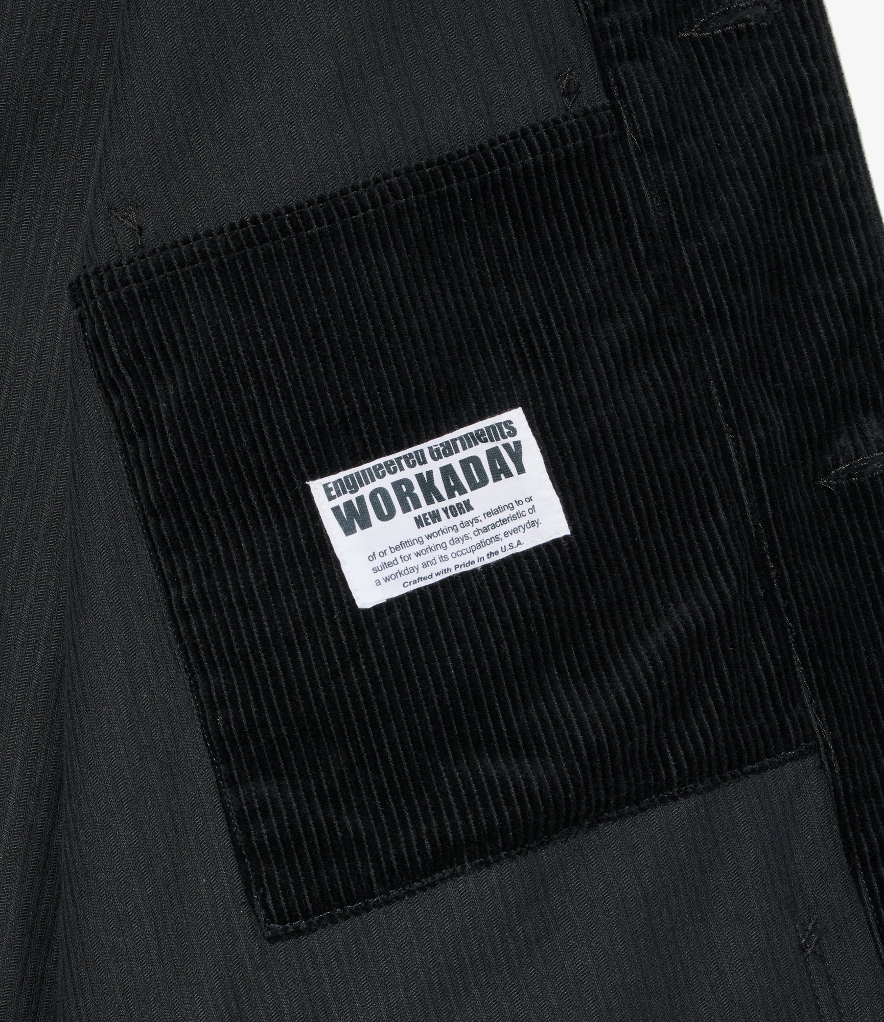 Utility Jacket – Black 8W Corduroy - Image 5