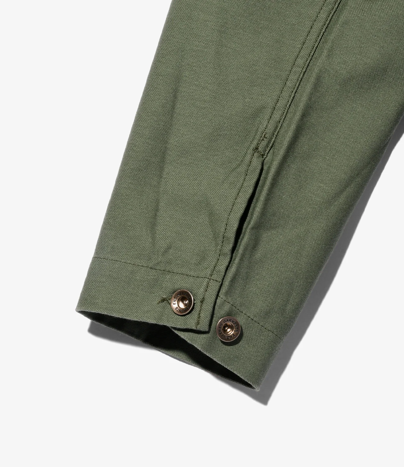 Utility Jacket (Donut Buttons) – Olive Reversed Sateen - Image 5