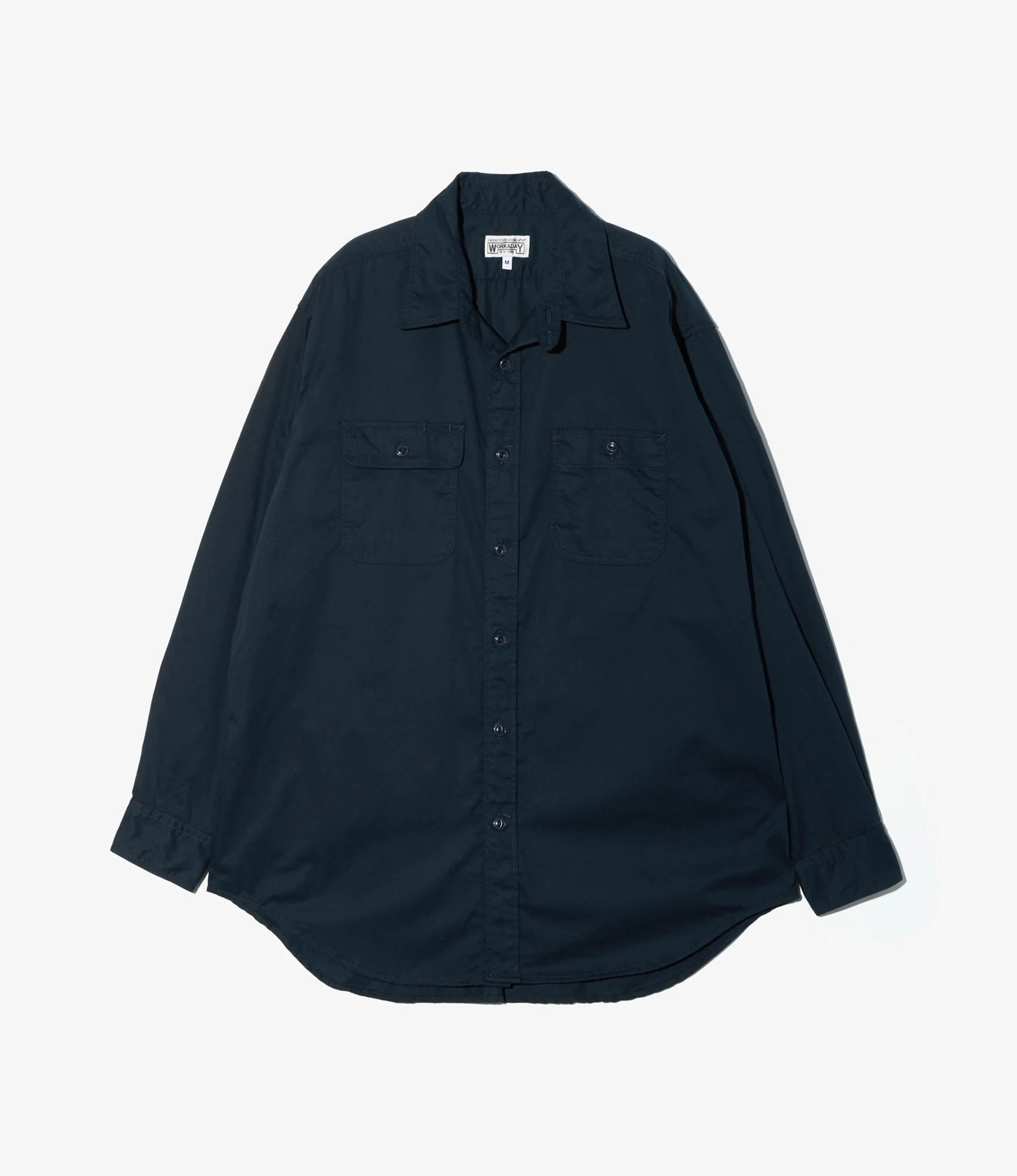 Utility Shirt – Navy Sanded Micro Twill