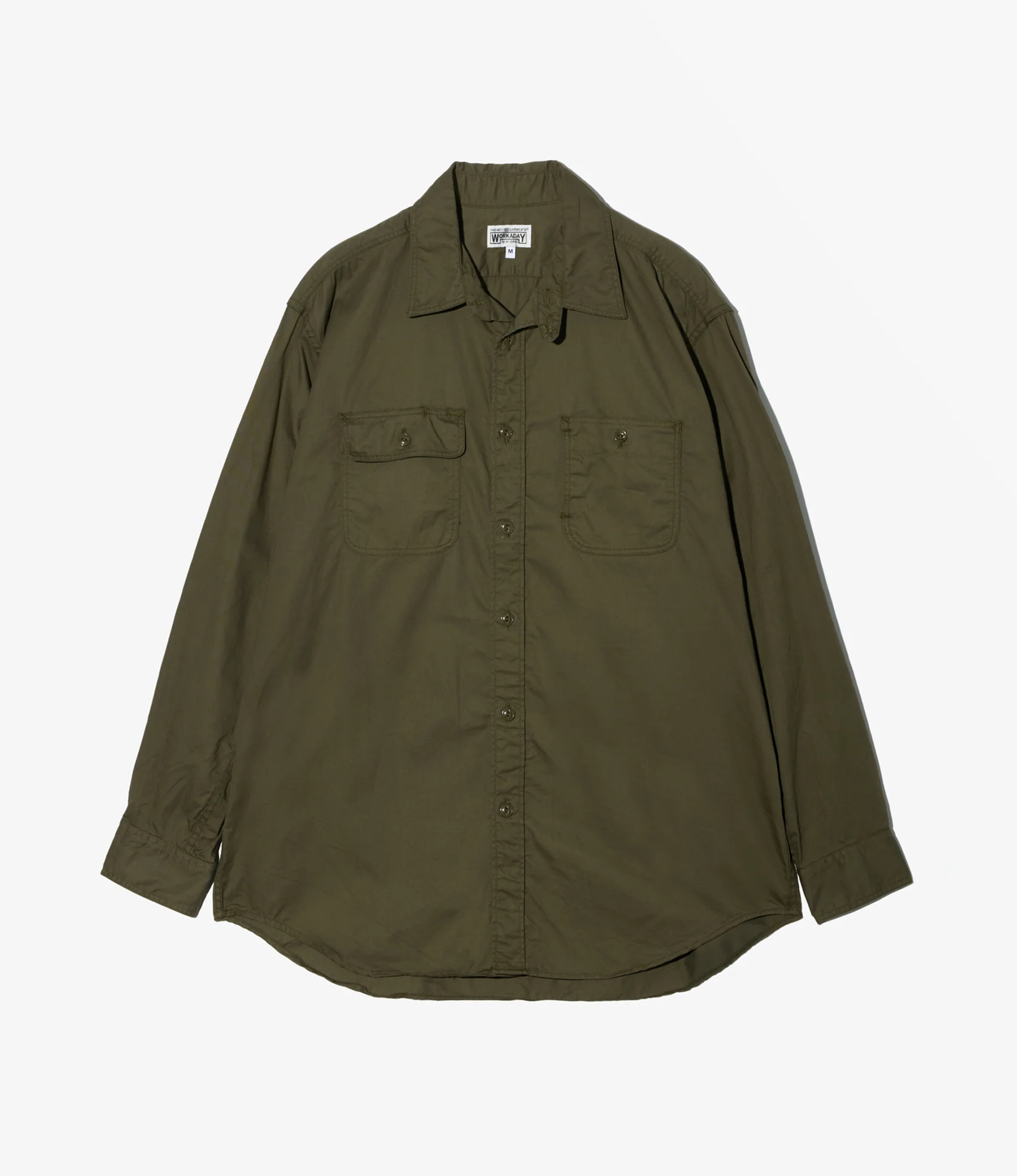 Utility Shirt – Olive Sanded Micro Twill