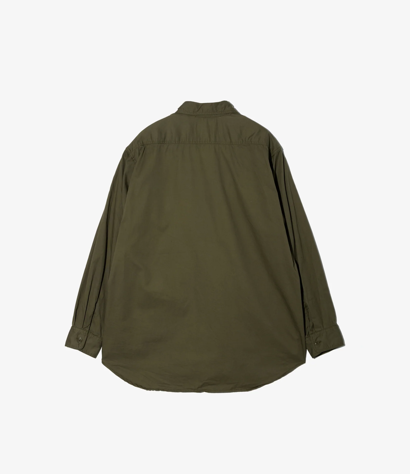 Utility Shirt – Olive Sanded Micro Twill - Image 3