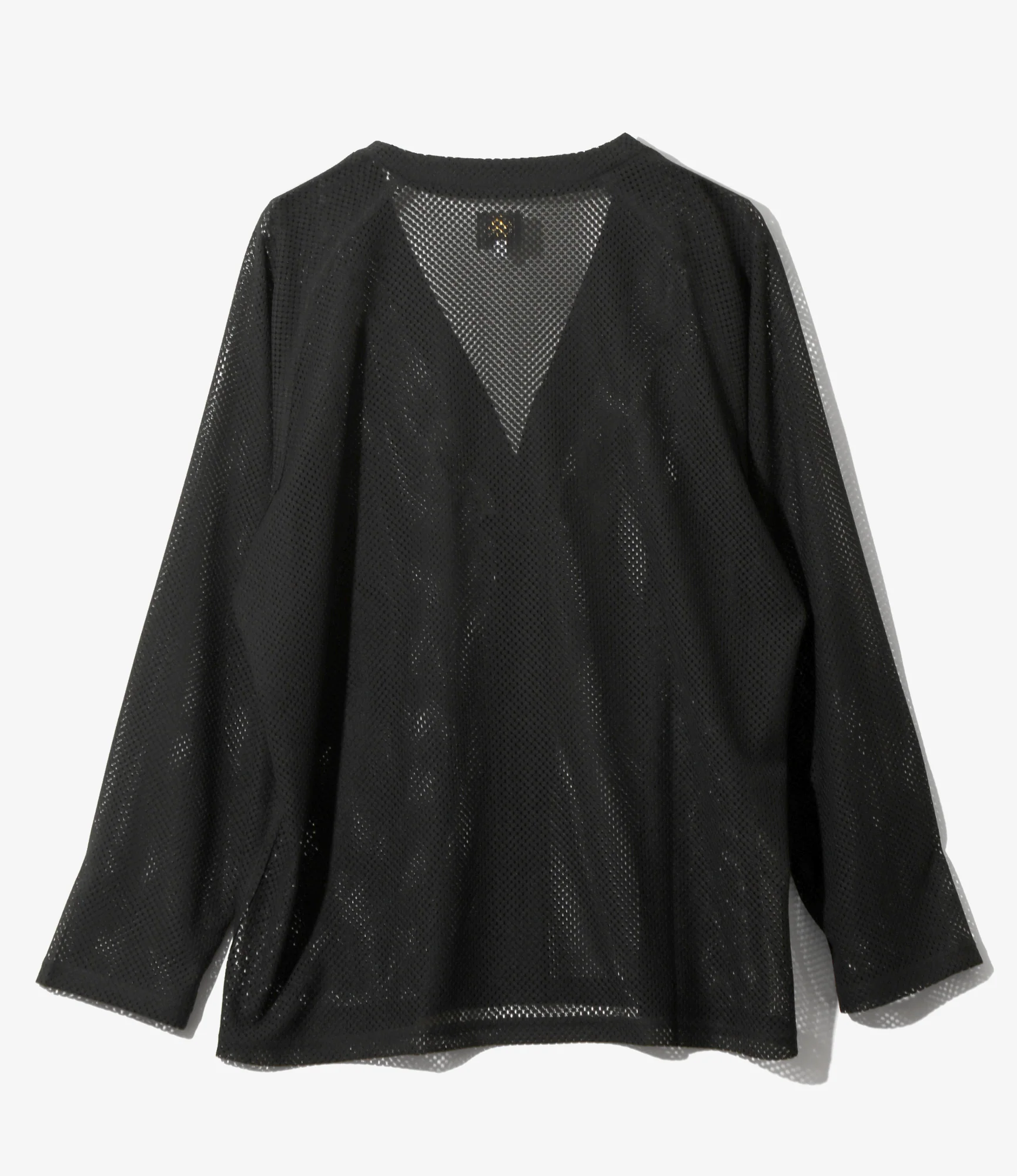 V-Neck Cardigan – Black Geometric Raschel Lace - Image 3