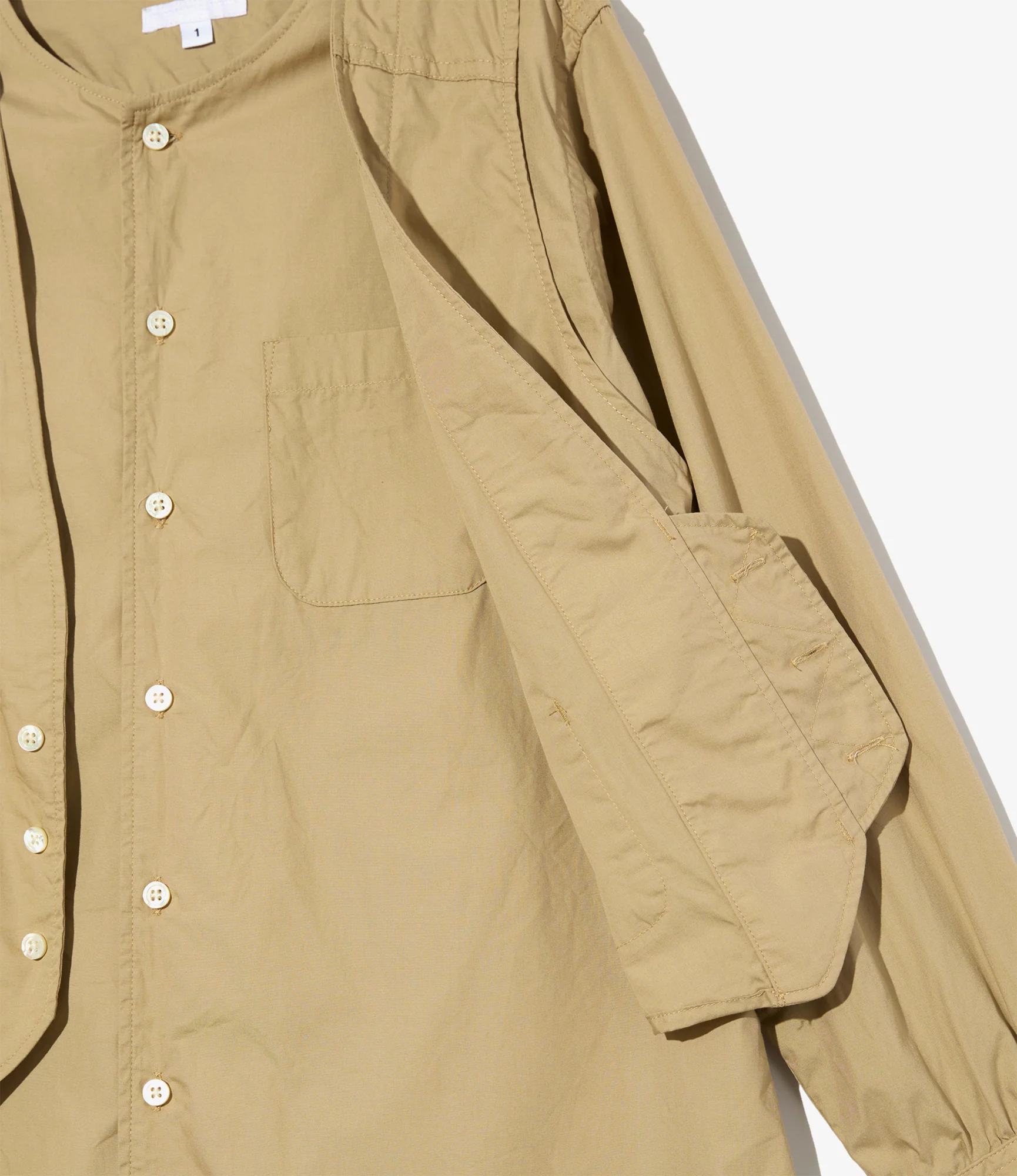 VARI Shirt – Tan Superfine Poplin - Image 3