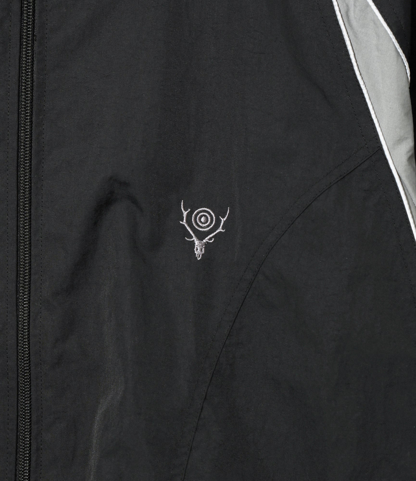 Warm Up Jacket – Black Nylon Tussah - Image 2