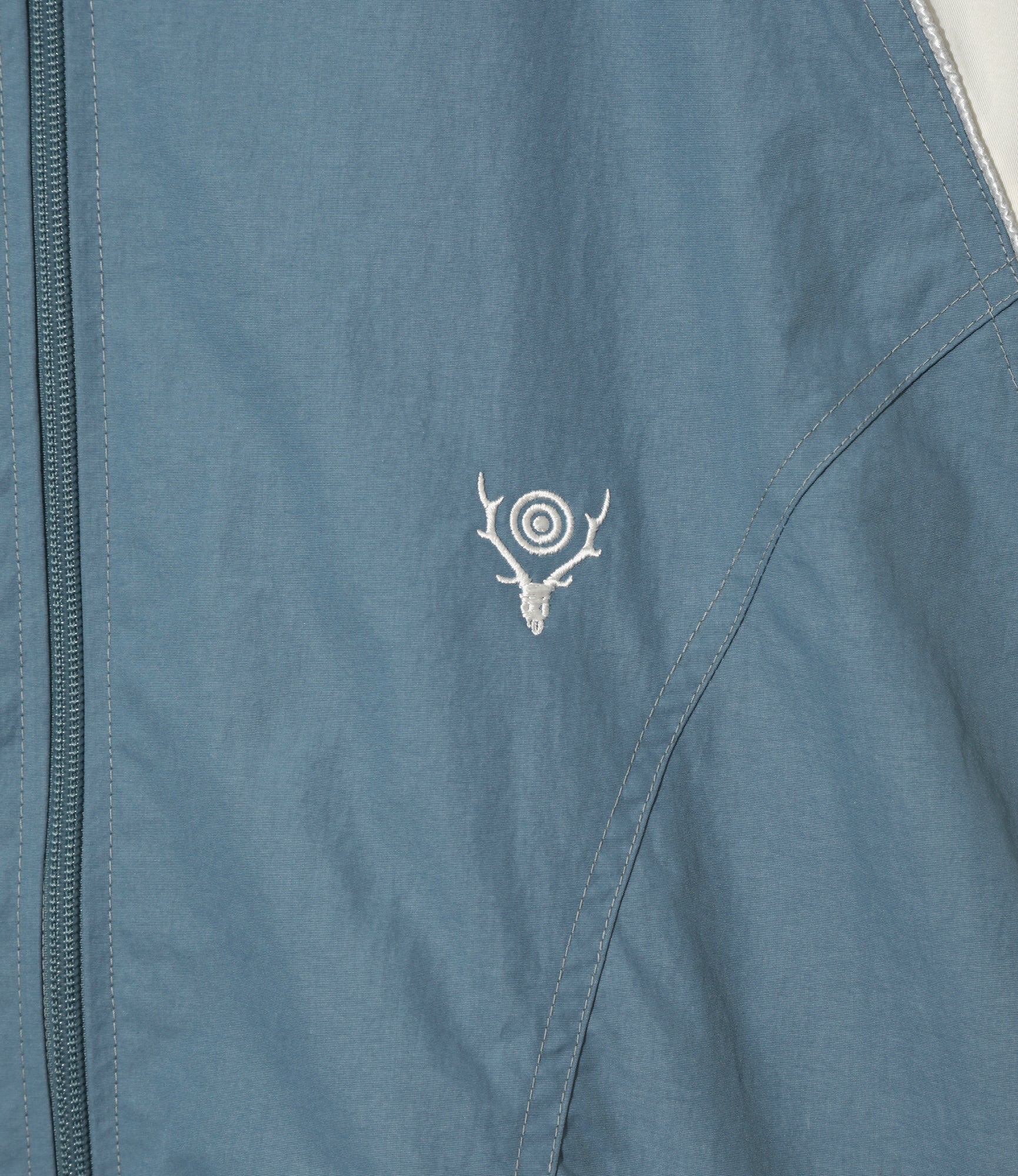 Warm Up Jacket – Blue Nylon Tussah - Image 2
