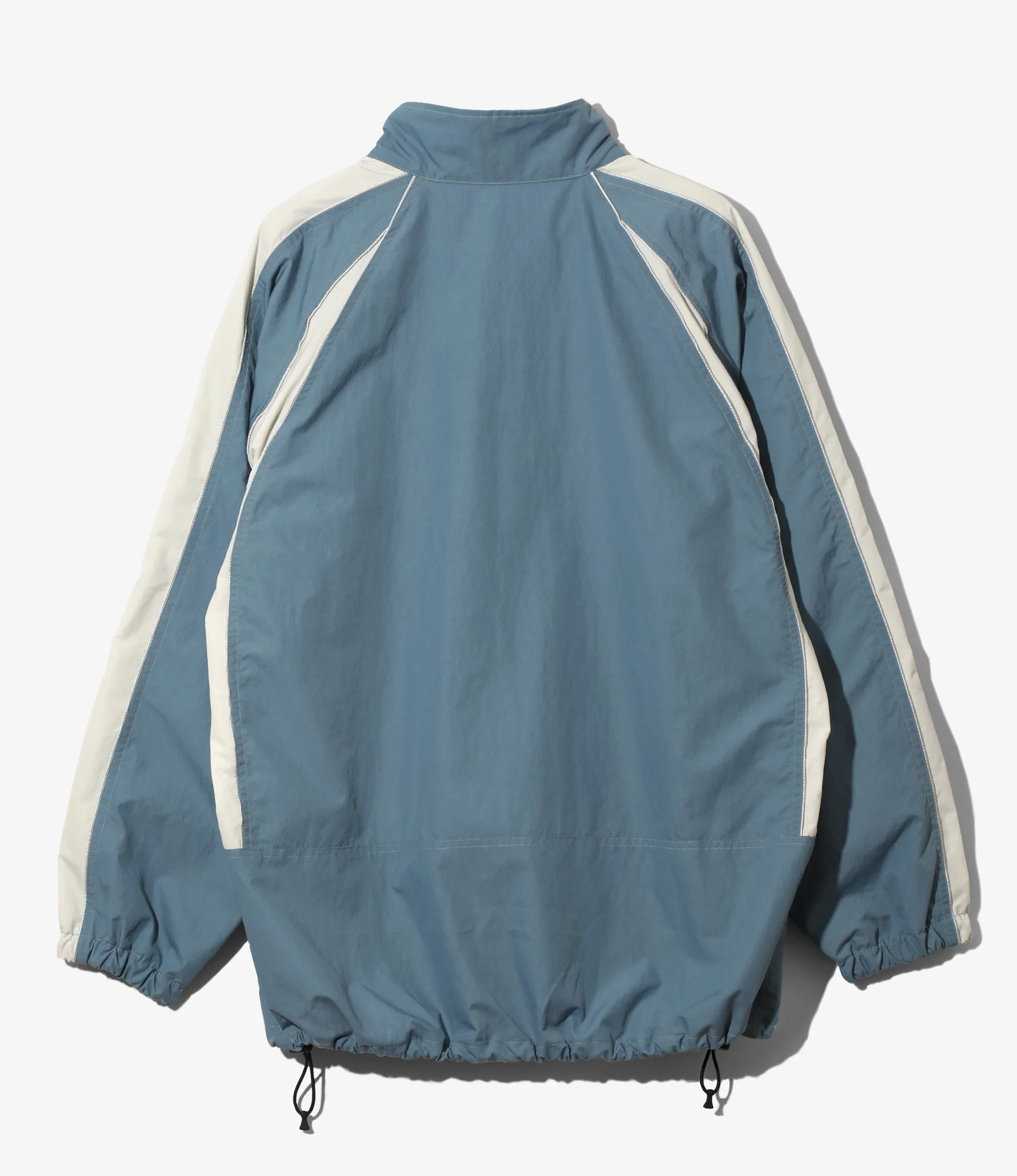 Warm Up Jacket – Blue Nylon Tussah - Image 6
