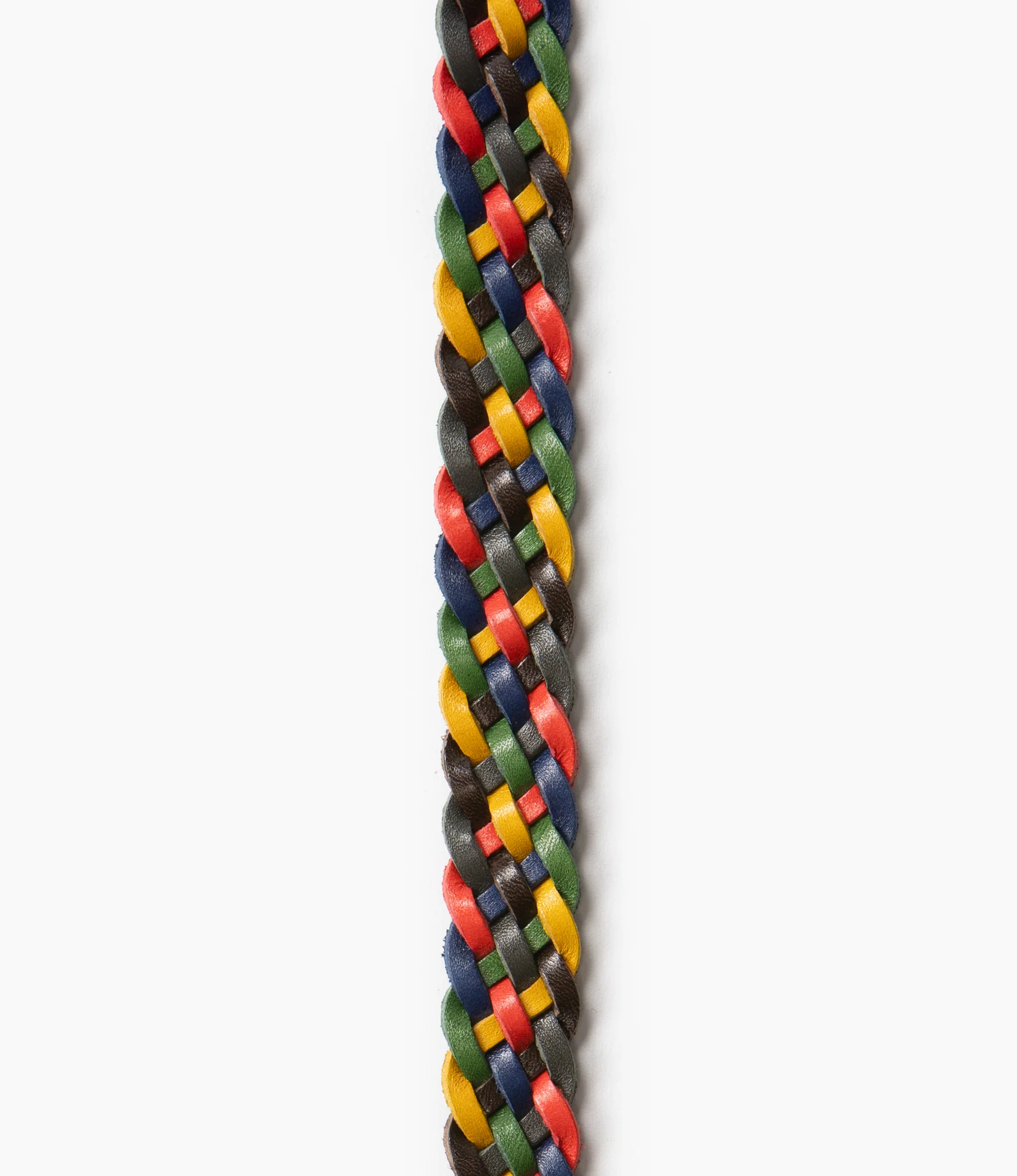Wing Tip 5-Ply Braided Belt – Bright Multi Leather - Image 3