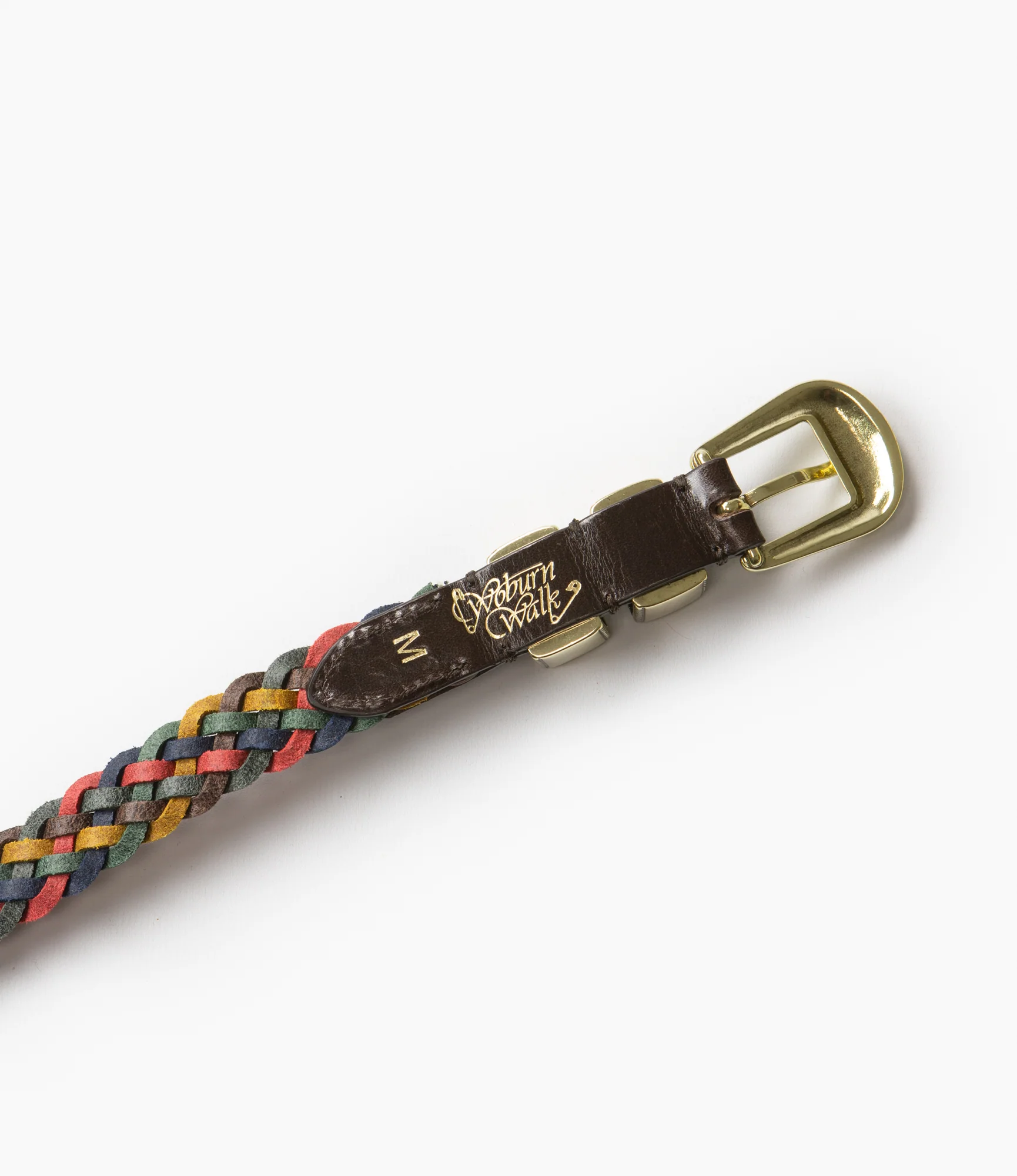 Wing Tip 5-Ply Braided Belt – Bright Multi Leather - Image 4