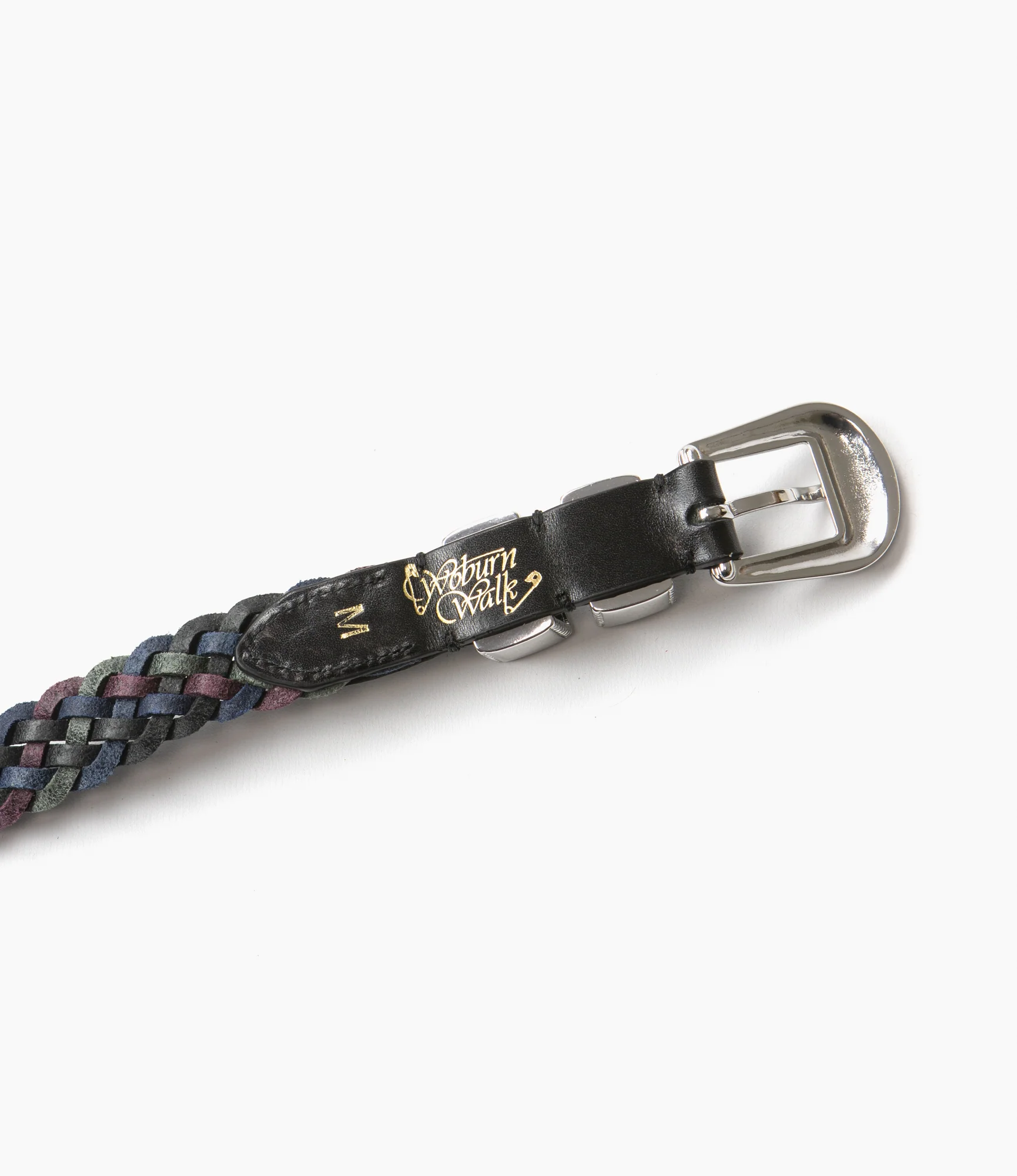 Wing Tip 5-Ply Braided Belt – Dark Multi Leather - Image 4
