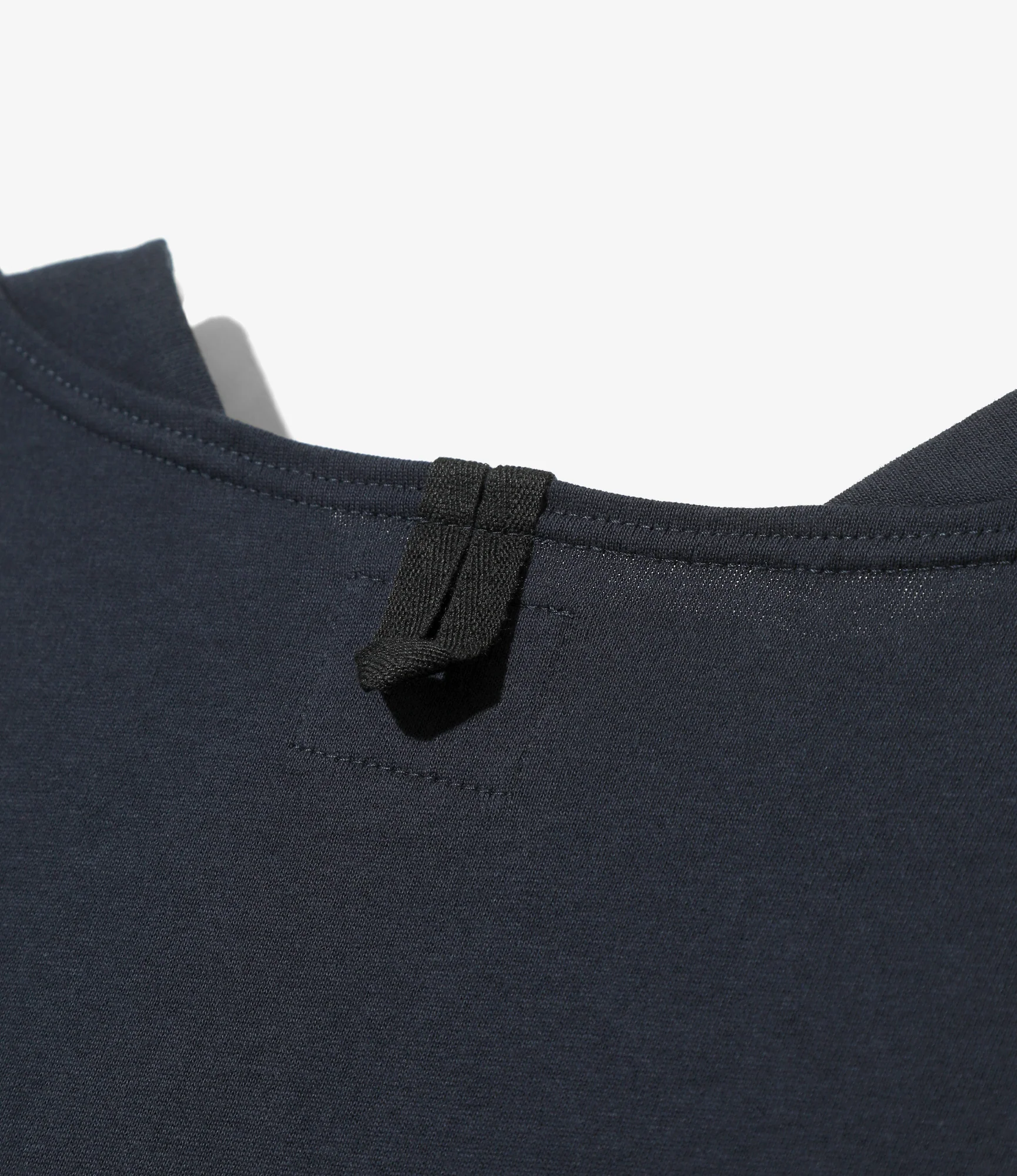 Fisherman Boat Neck Gusset Shirt – Navy - Image 6