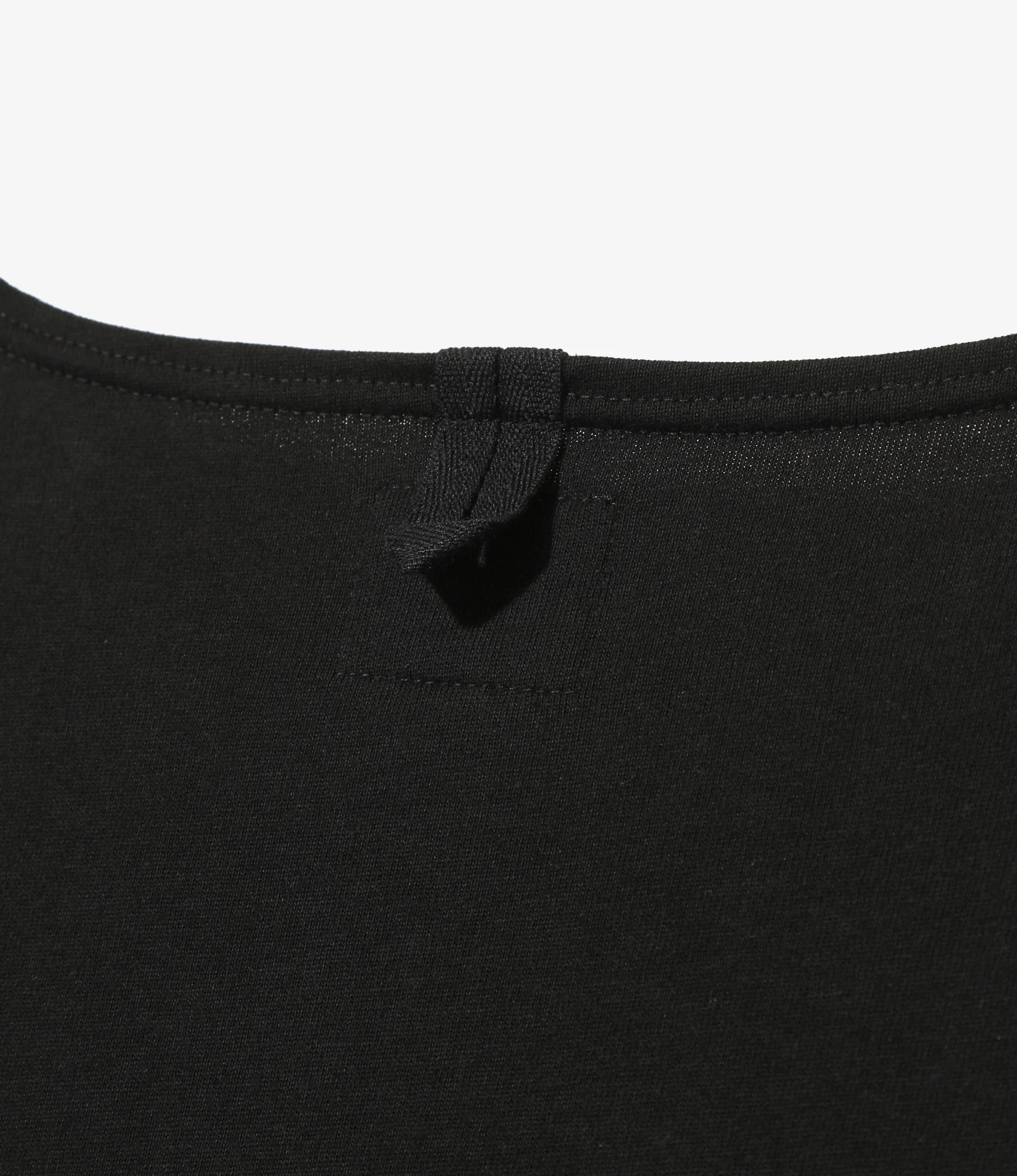 Fisherman Boat Neck Snap Shoulder Shirt – Black - Image 6