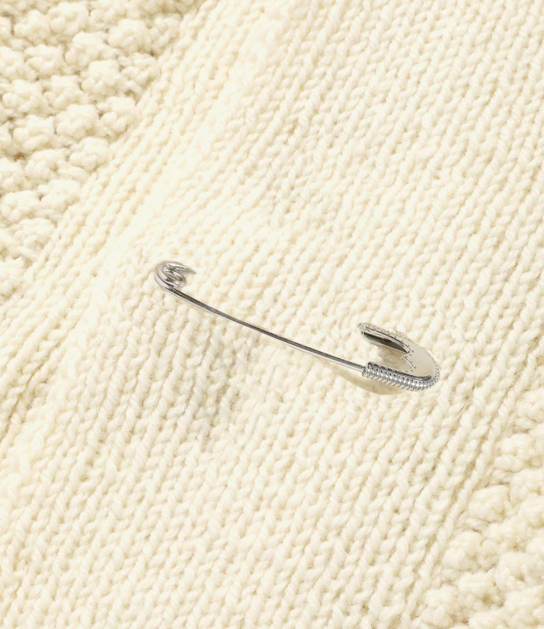 Shawl Collar Popcorn Jacket – Natural - Image 3