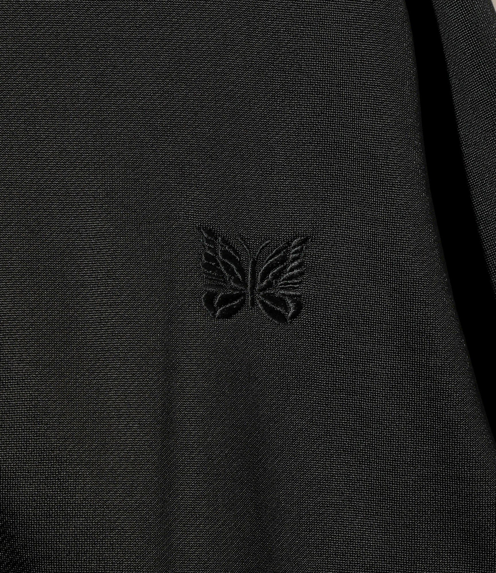 Zipped Hoodie – Black Jersey - Image 2